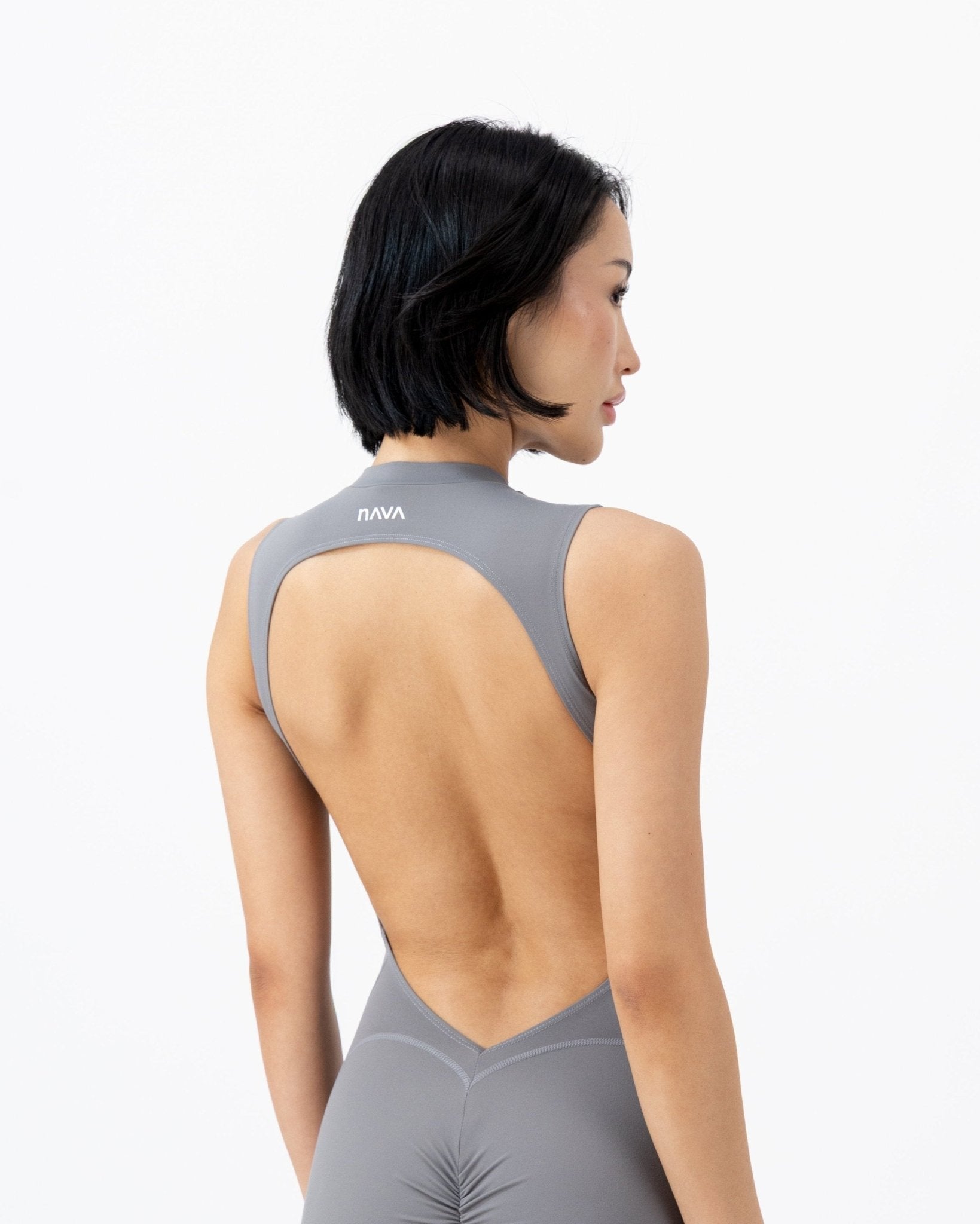 Contour Bodysuit | Moonstone Grey – women’s activewear by NAVA