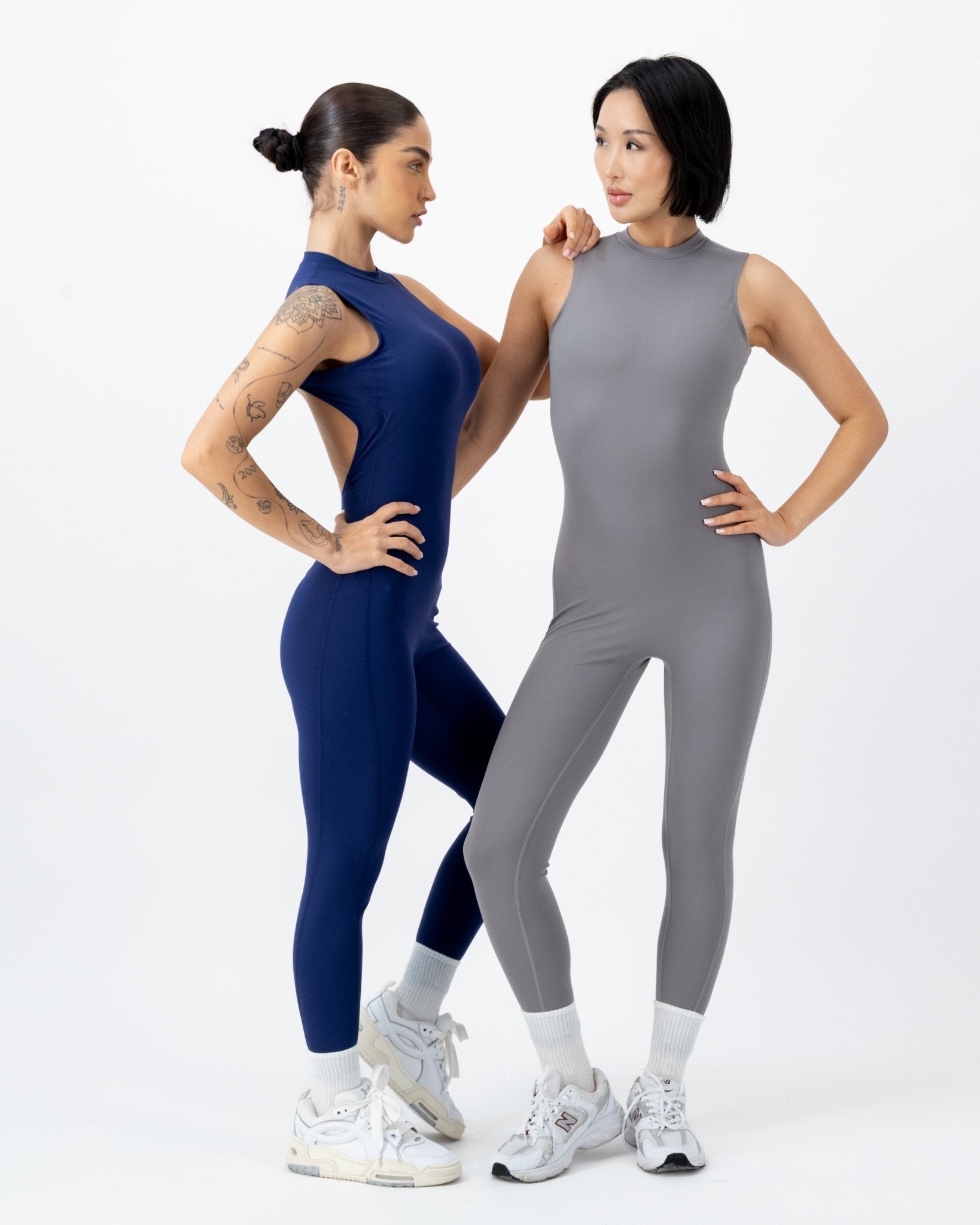 Contour Bodysuit | Moonstone Grey – women’s activewear by NAVA