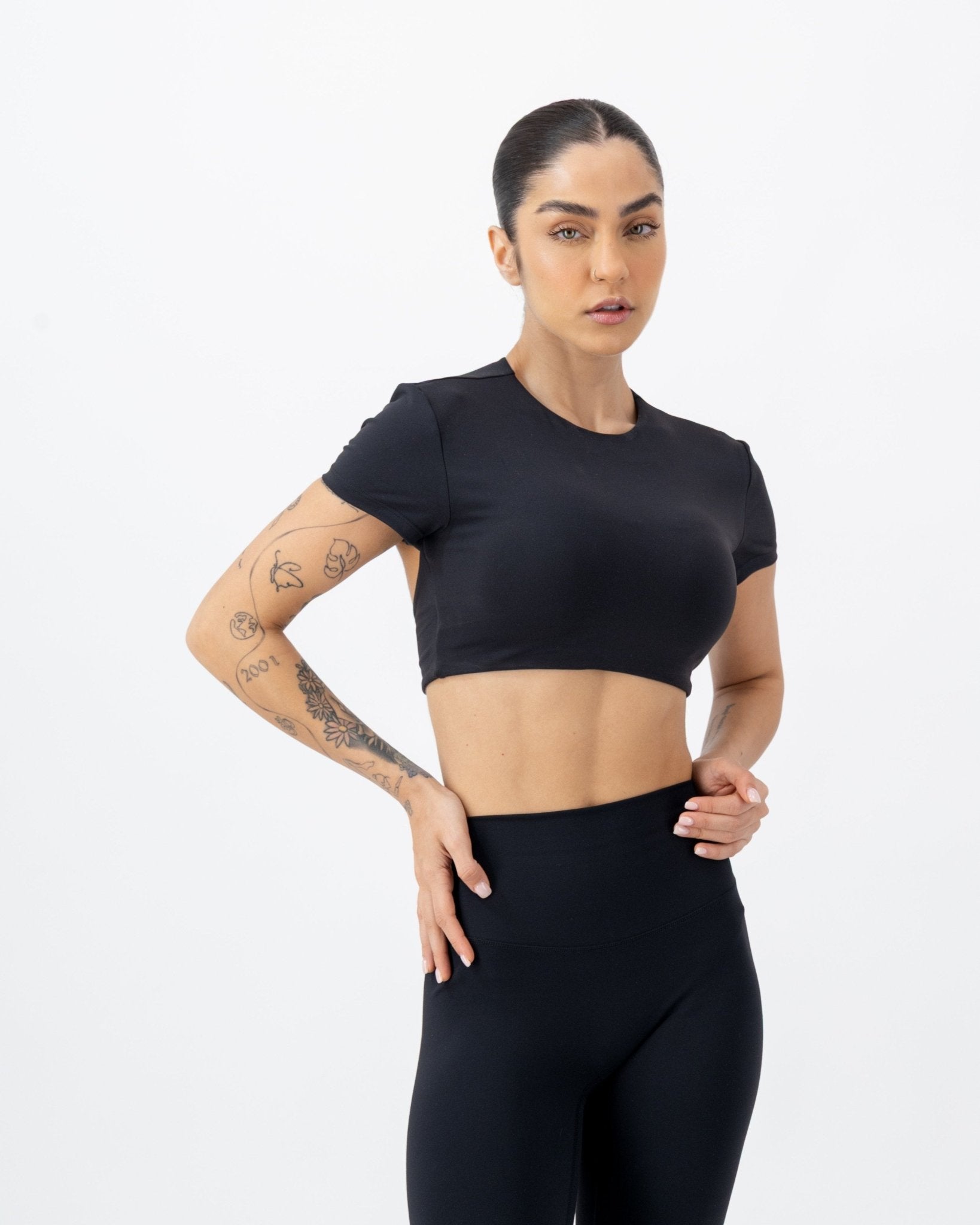 Eclipse Top | Onyx Black – women’s activewear by NAVA