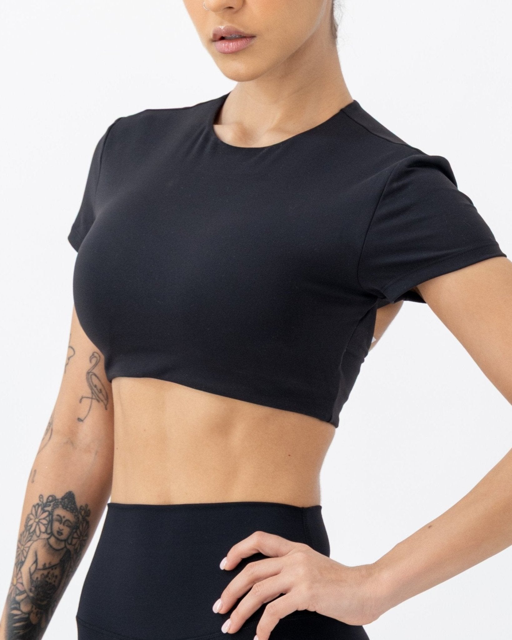 Eclipse Top | Onyx Black – women’s activewear by NAVA