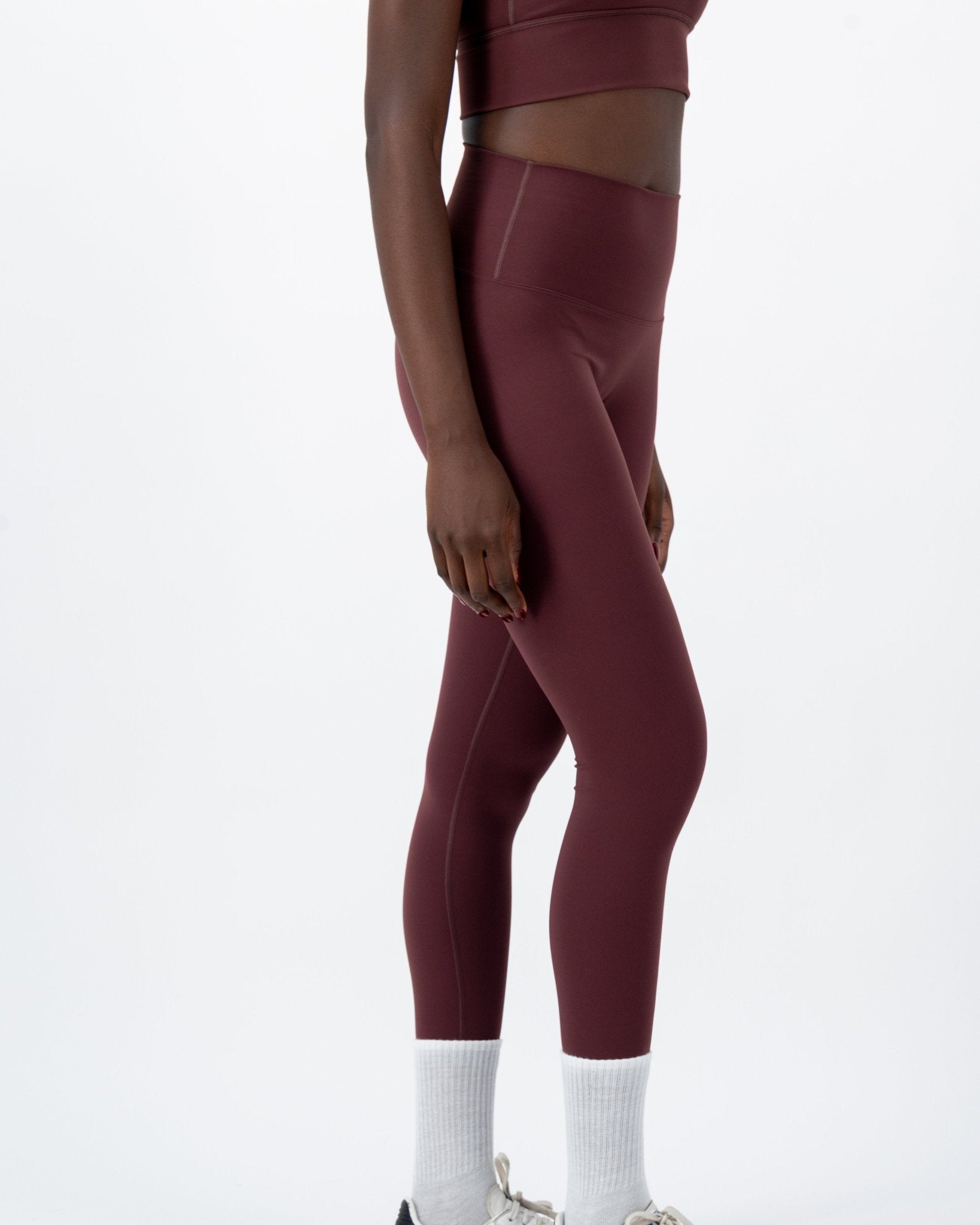 Ground High-Rise Leggings | Dark Garnet – women’s activewear by NAVA