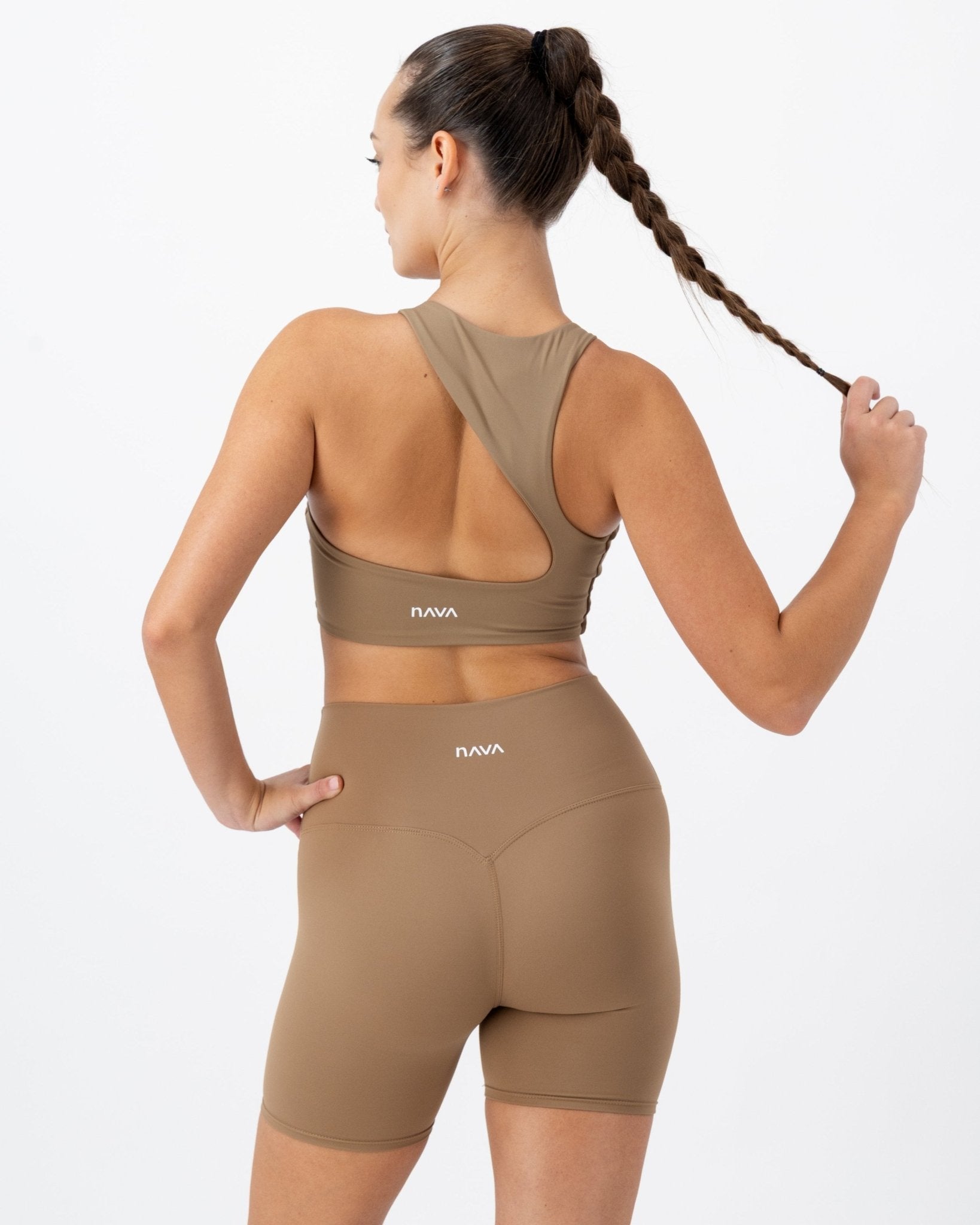 Rise Top | Caramel Jasper – women’s activewear by NAVA