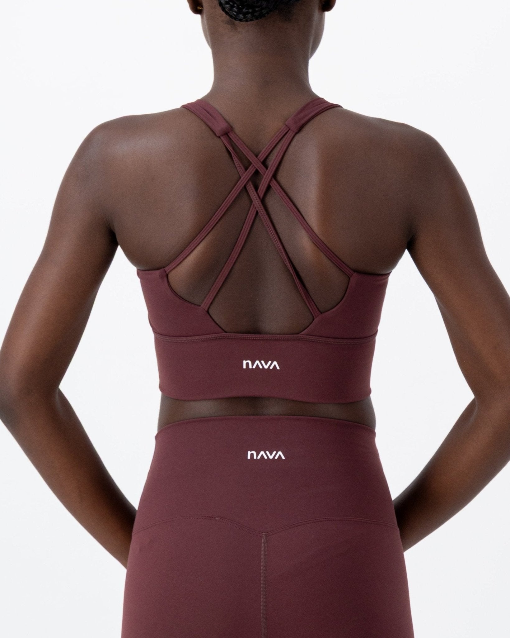 Solice Yoga Bra | Dark Garnet – women’s activewear by NAVA