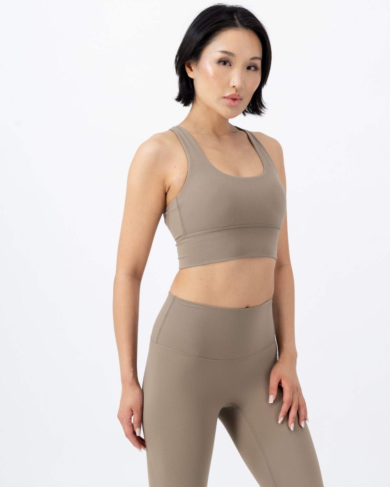 Solice Yoga Bra | Sandstone – women’s activewear by NAVA