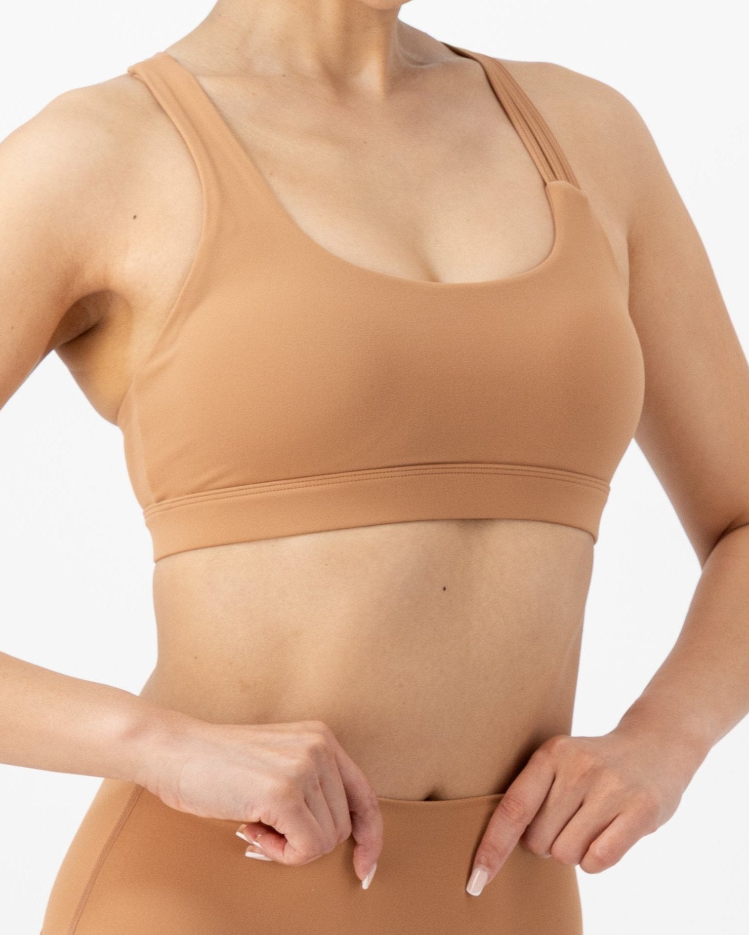 Streamline Sports Bra | Peach Moonstone – women’s activewear by NAVA