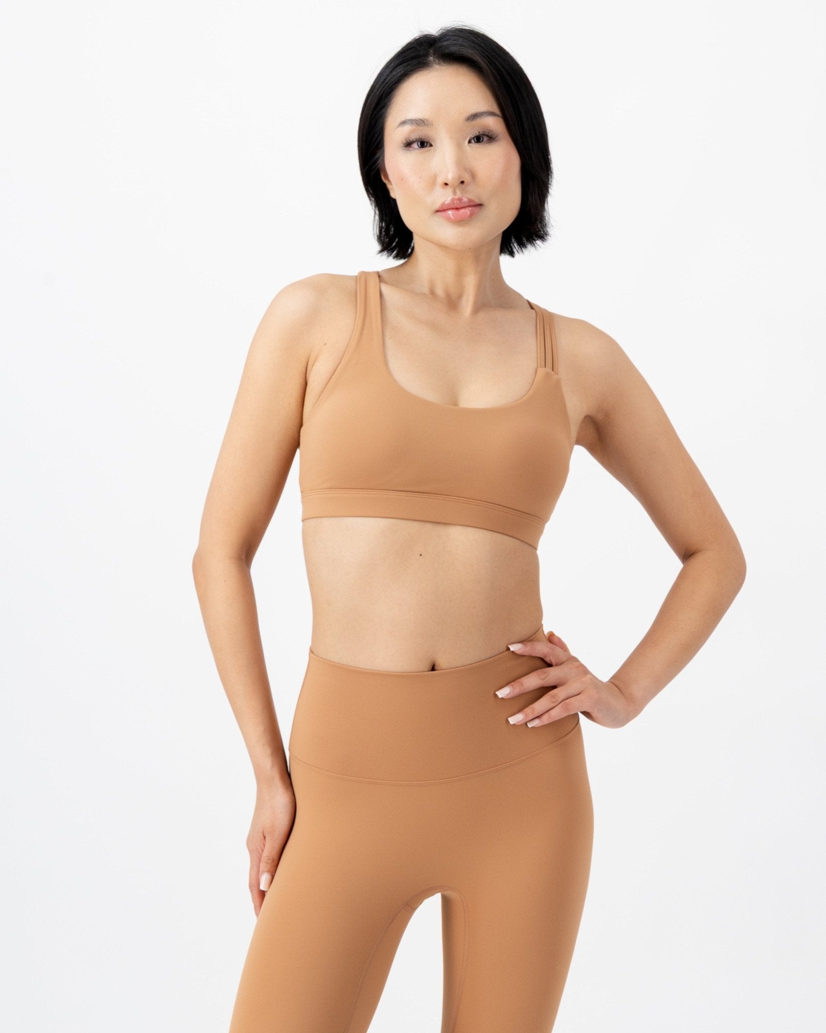 Streamline Sports Bra | Peach Moonstone – women’s activewear by NAVA