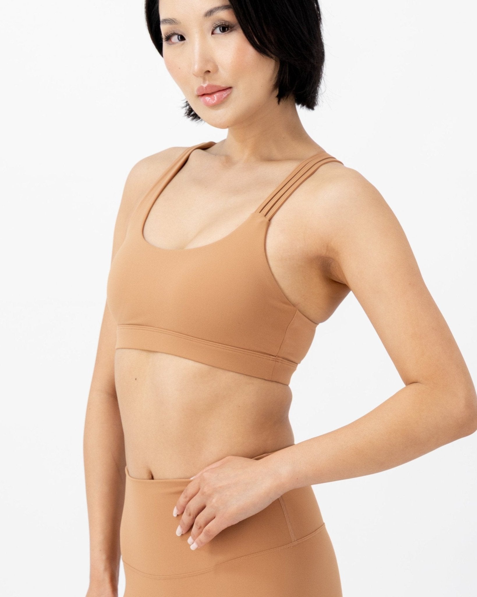 Streamline Sports Bra | Peach Moonstone – women’s activewear by NAVA