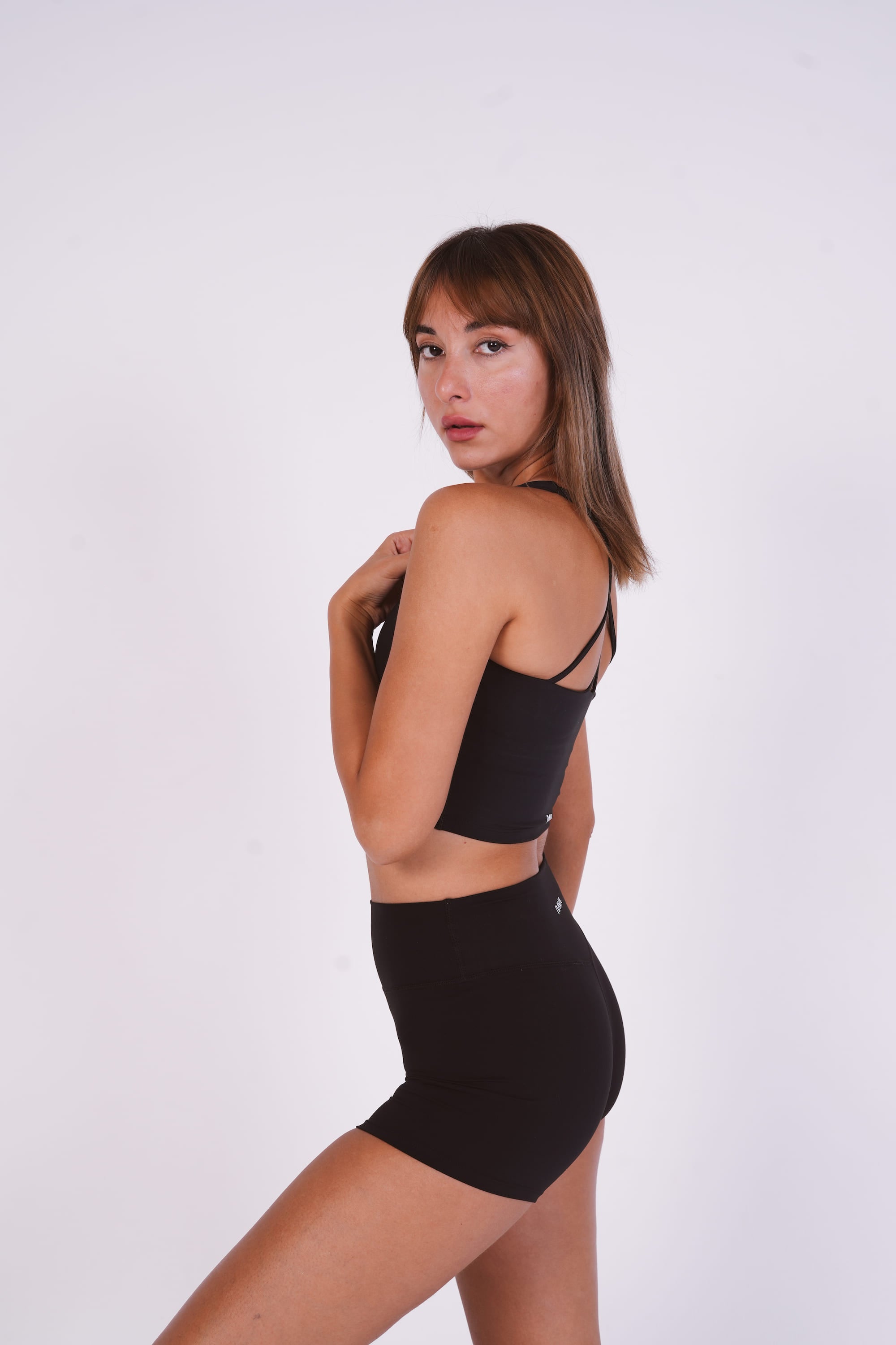 NAVA Onyx Black women’s sports bra, medium support