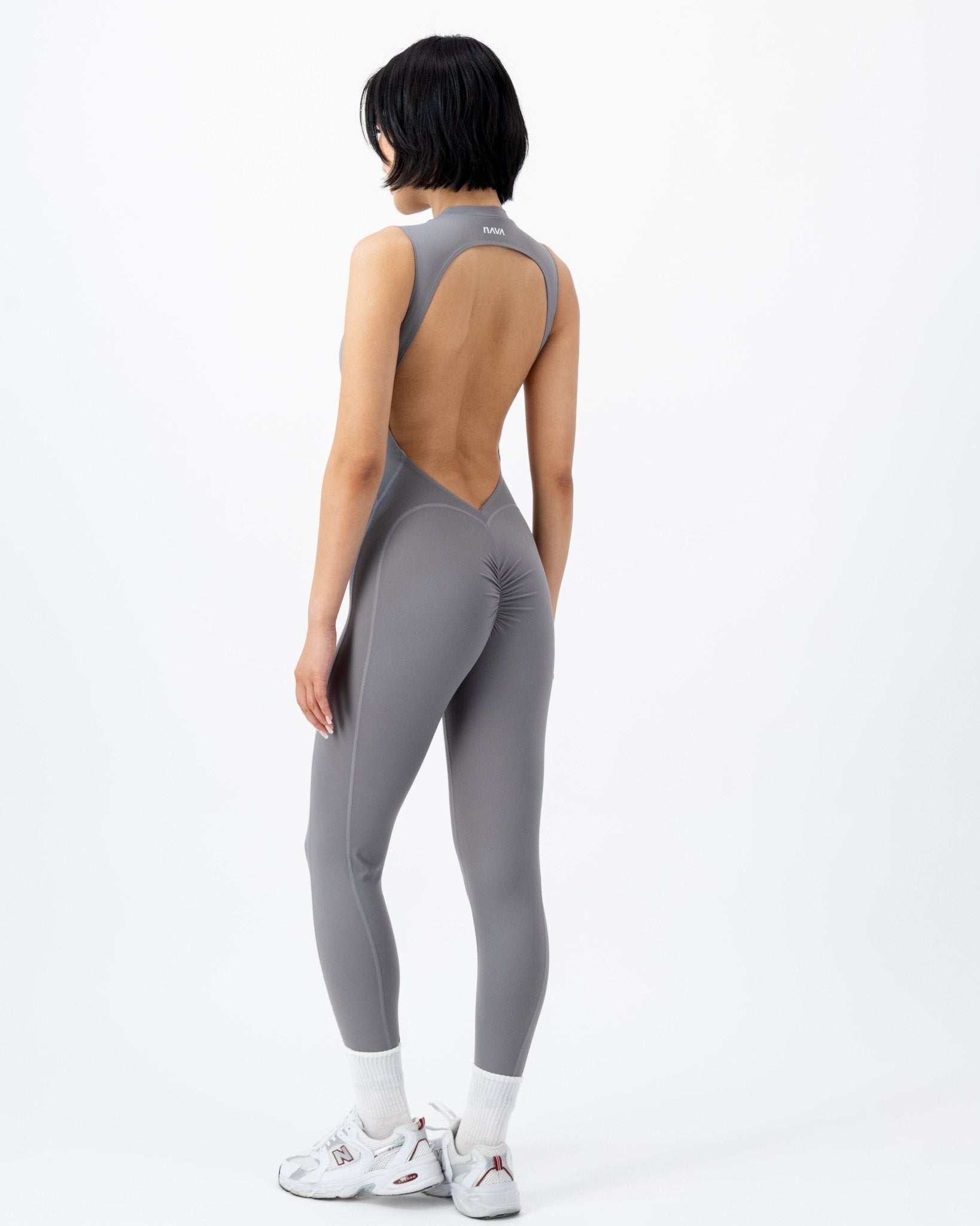 Contour Bodysuit | Moonstone Grey – women’s activewear by NAVA