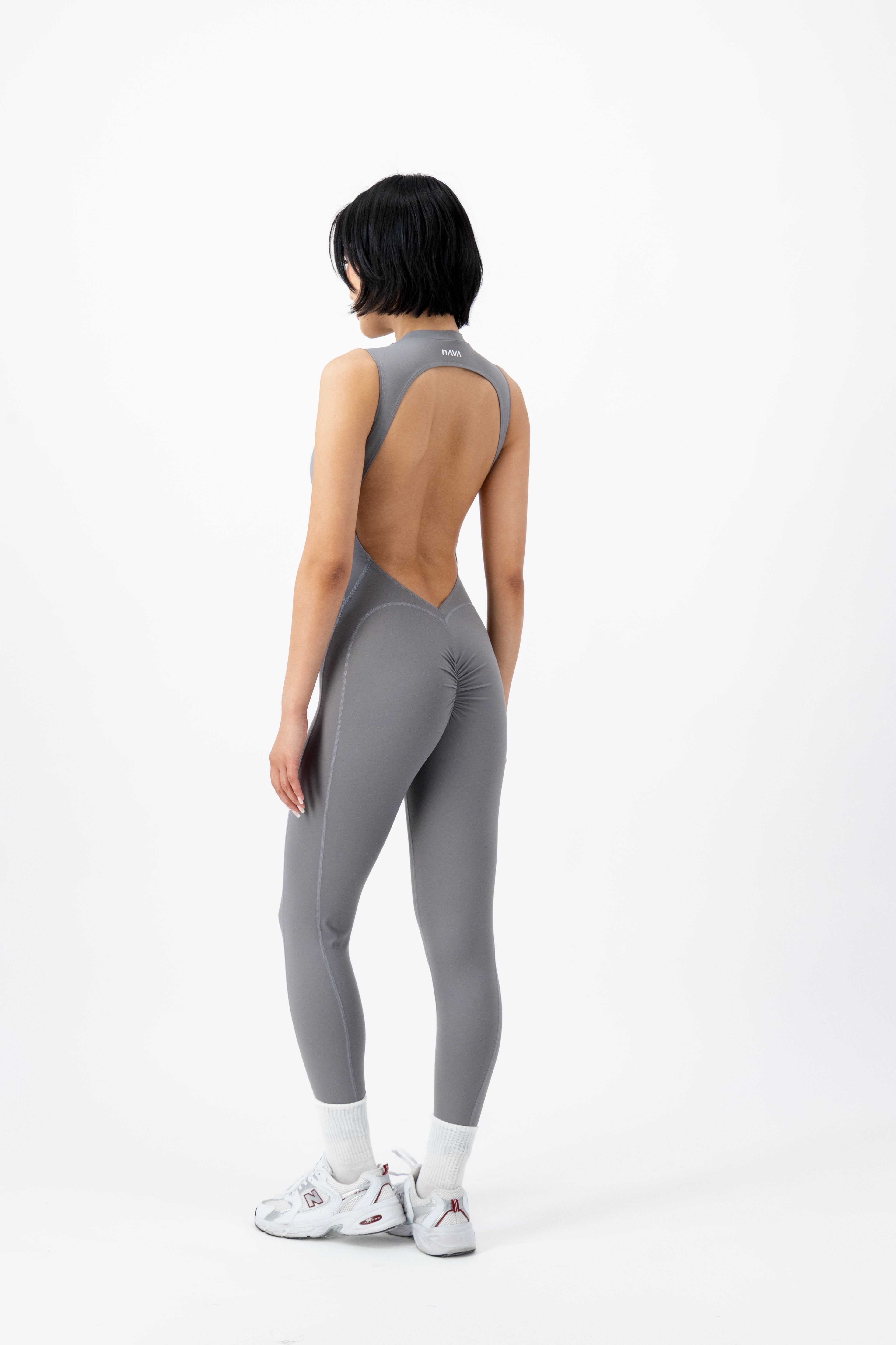 Contour Bodysuit | Moonstone Grey – women’s activewear by NAVA