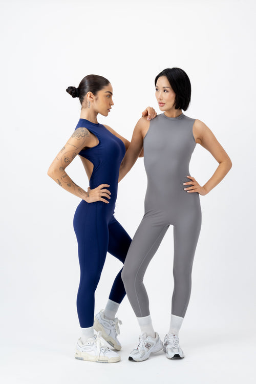 Contour Bodysuit | Moonstone Grey – women’s activewear by NAVA
