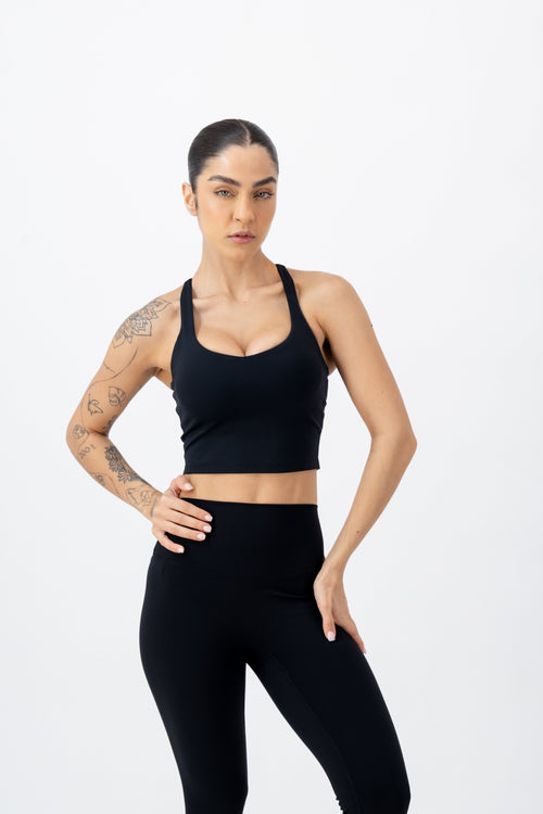 Core Sports Bra | Onyx Black – women’s activewear by NAVA