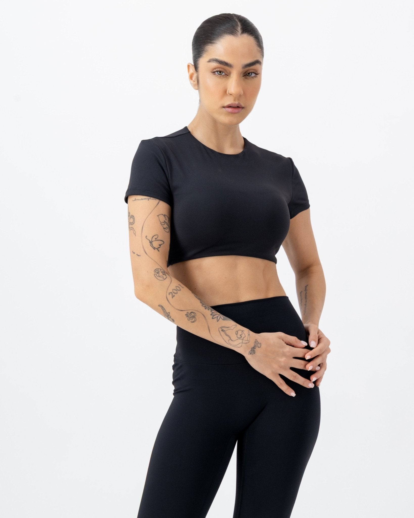 Eclipse Top | Onyx Black – women’s activewear by NAVA