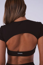 Eclipse Top – Onyx Black – women’s activewear by NAVA
