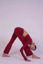 Flare Leggings – Fire Opal – women’s activewear by NAVA