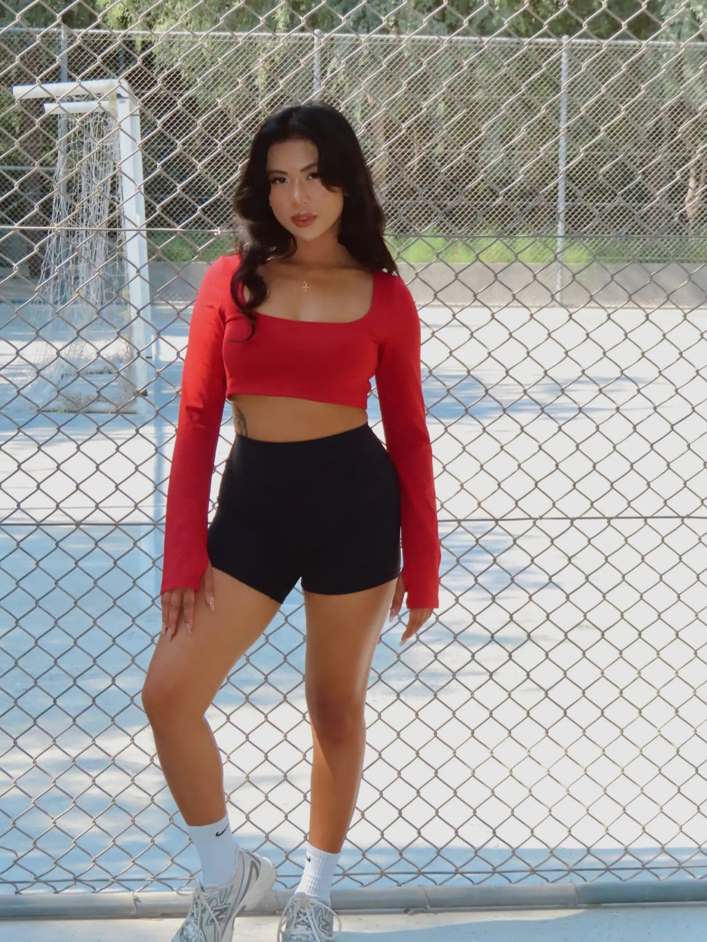 Flare Top – Fire Opal – women’s activewear by NAVA