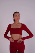Flare Top – Fire Opal – women’s activewear by NAVA