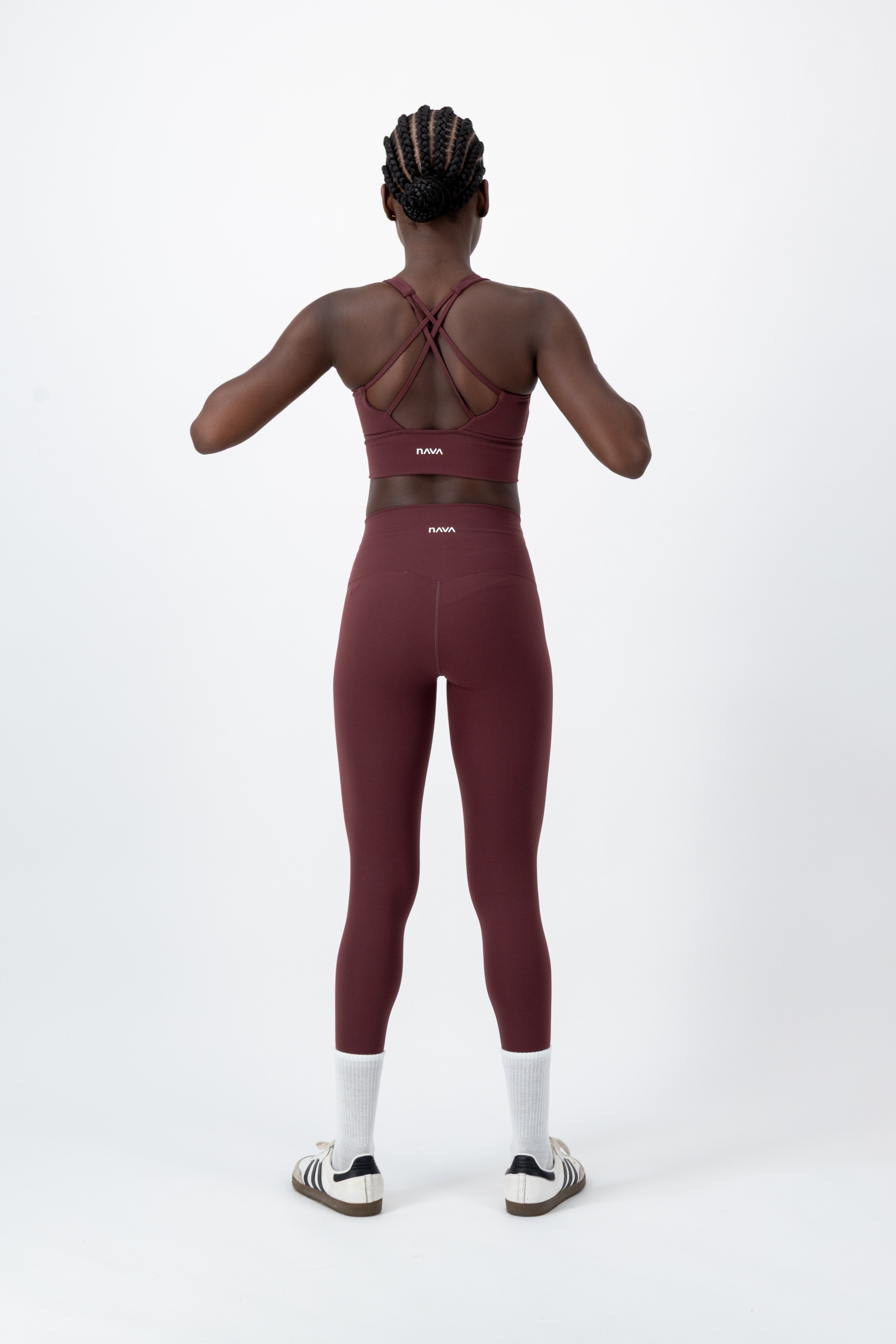 Ground High-Rise Leggings | Dark Garnet – women’s activewear by NAVA