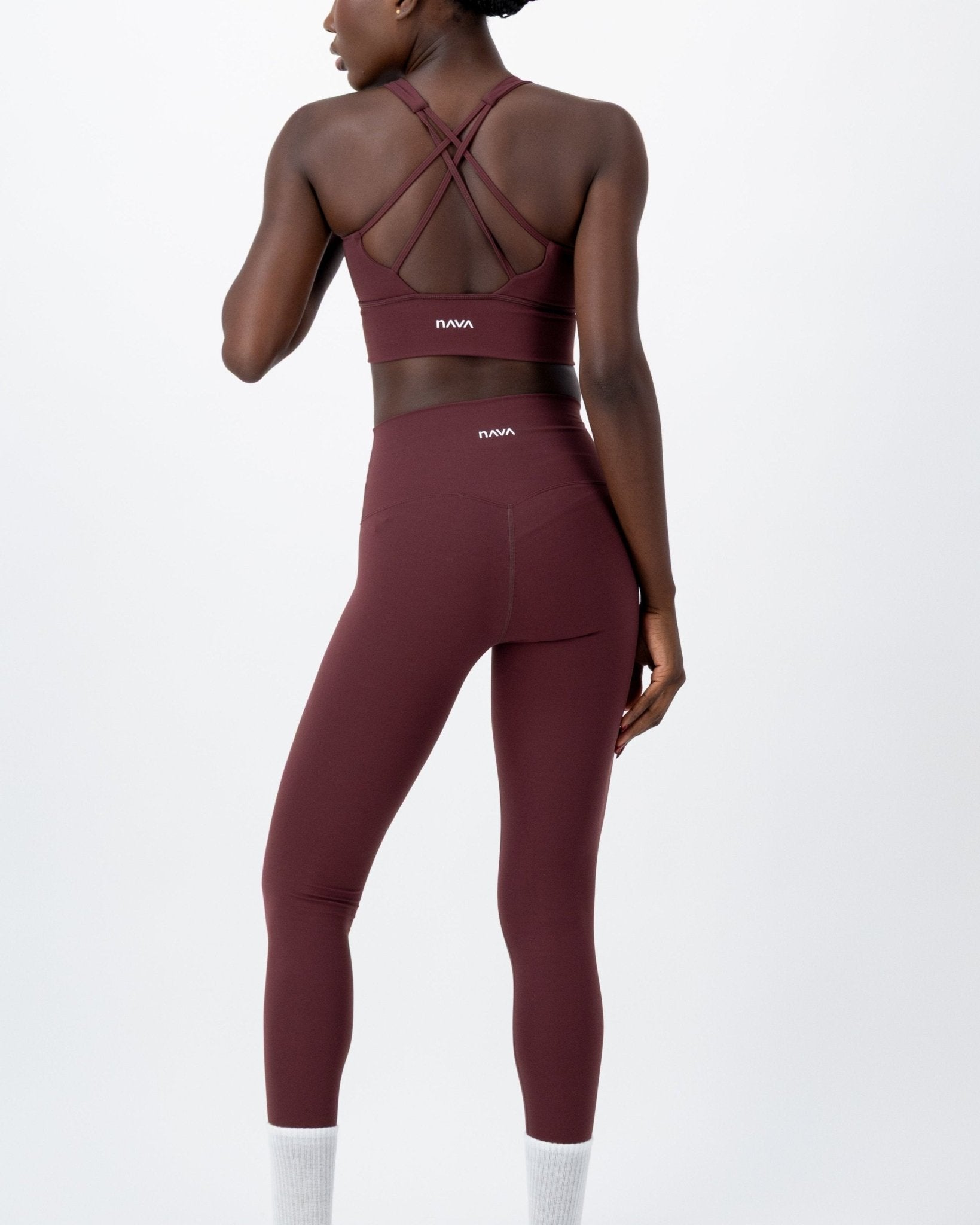 Ground High-Rise Leggings | Dark Garnet – women’s activewear by NAVA