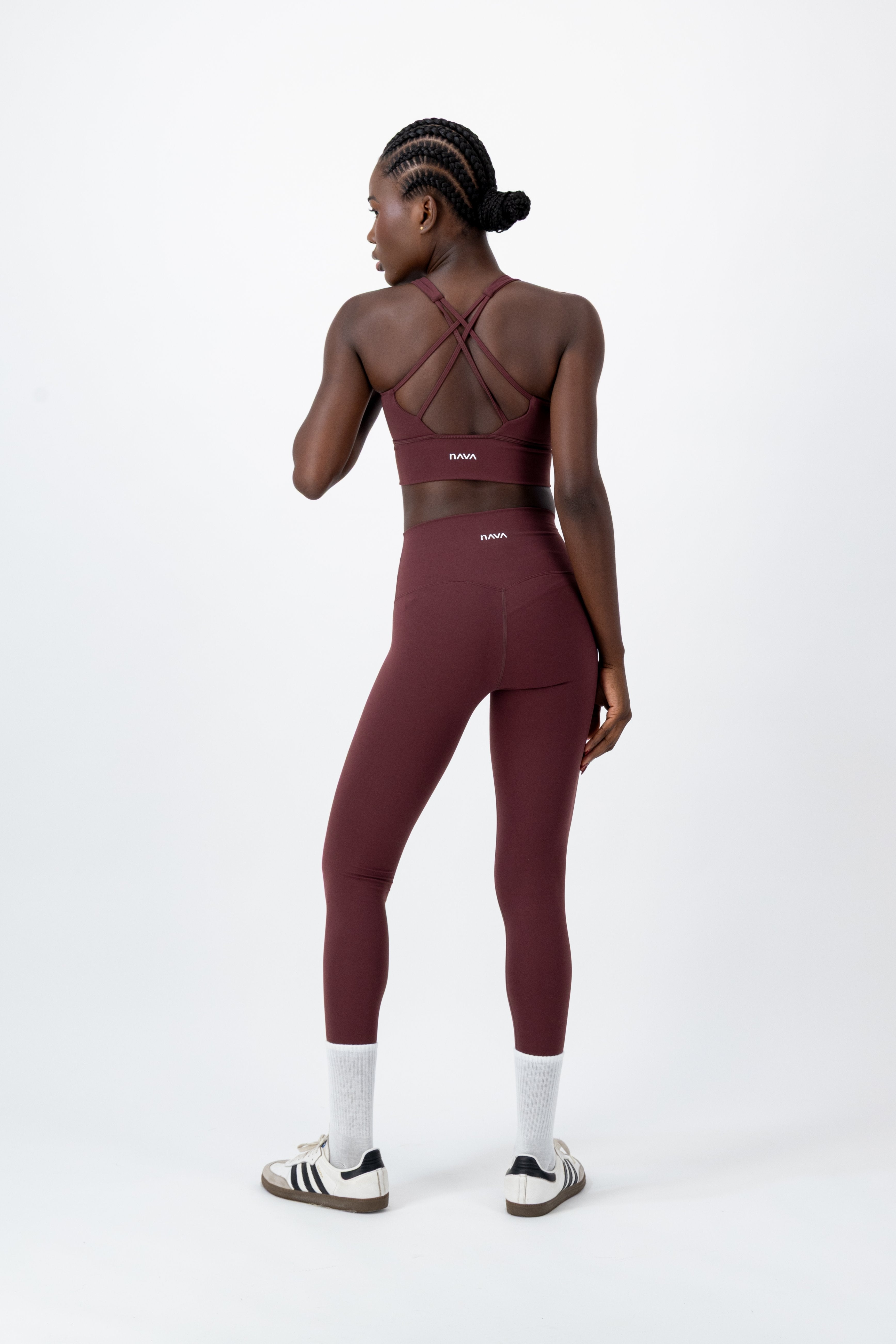 Ground High-Rise Leggings | Dark Garnet – women’s activewear by NAVA