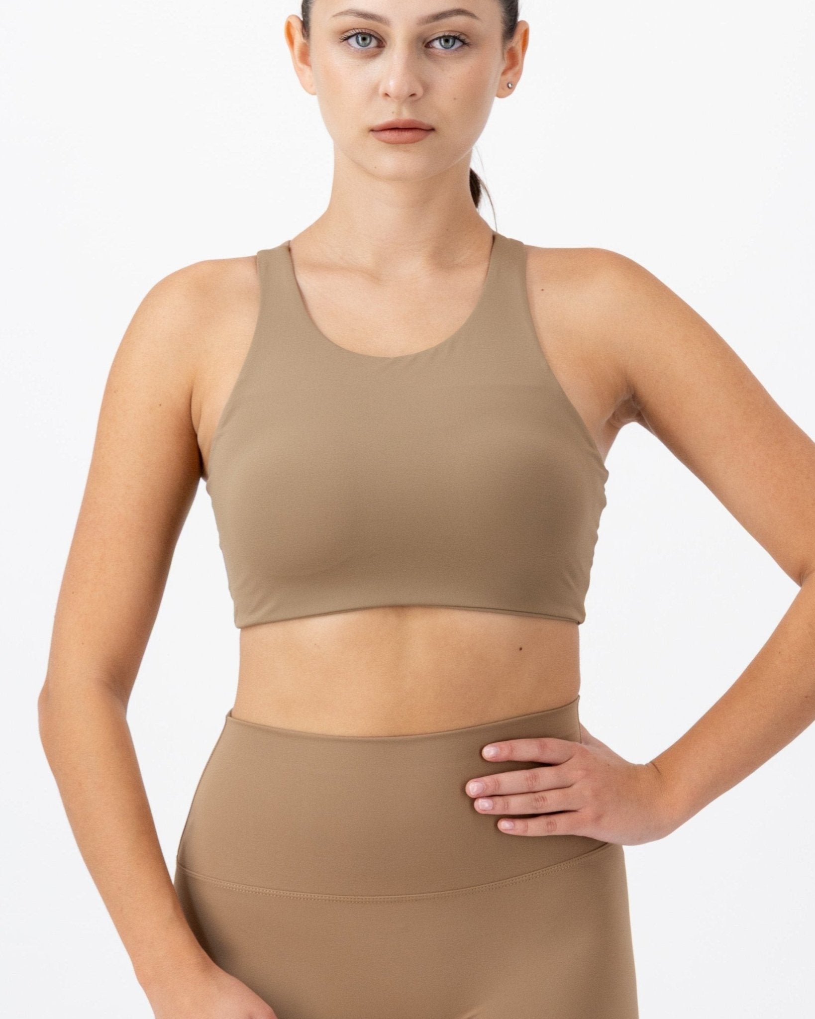 Rise Top | Caramel Jasper – women’s activewear by NAVA