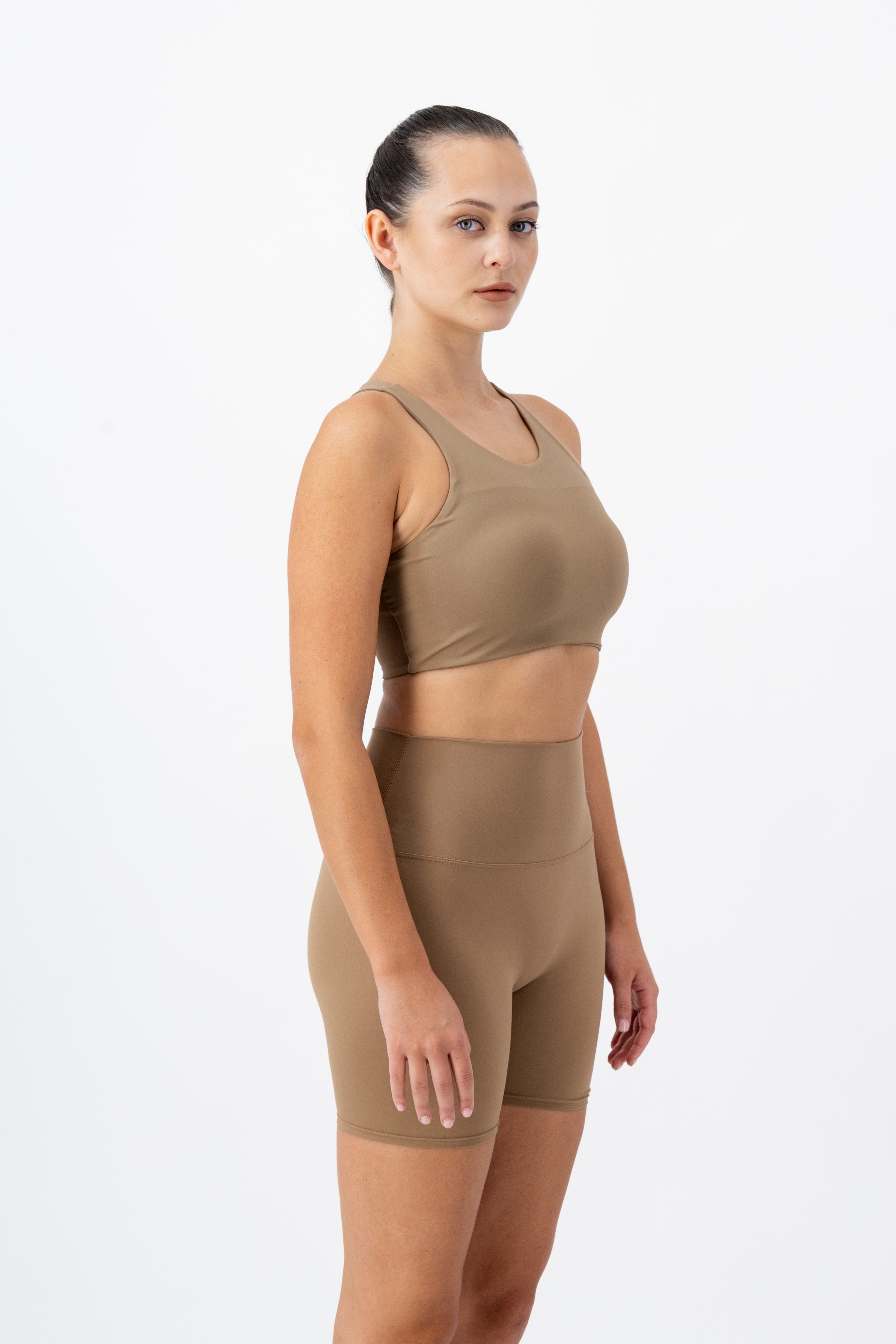 Rise Top | Caramel Jasper – women’s activewear by NAVA