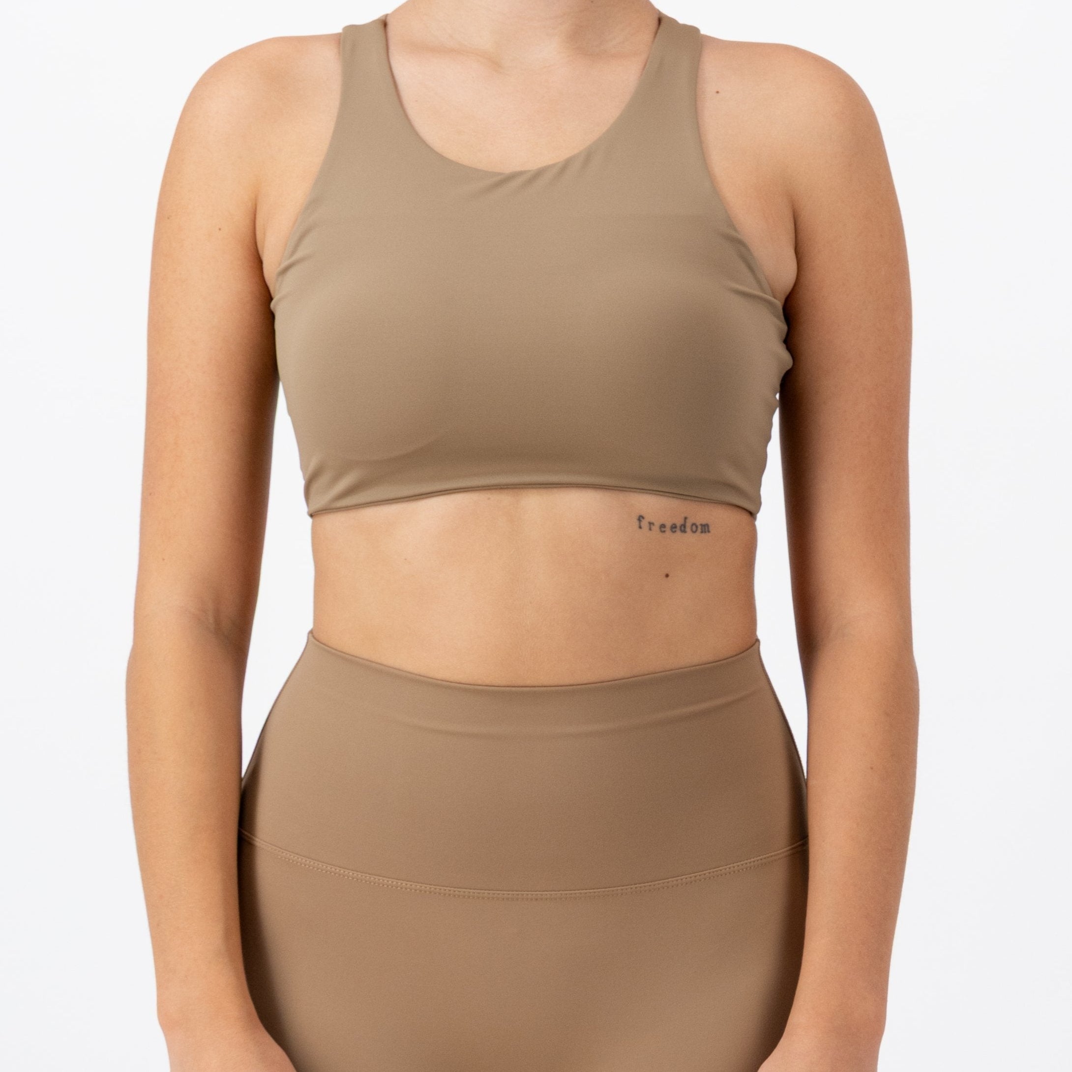 Rise Top | Caramel Jasper – women’s activewear by NAVA