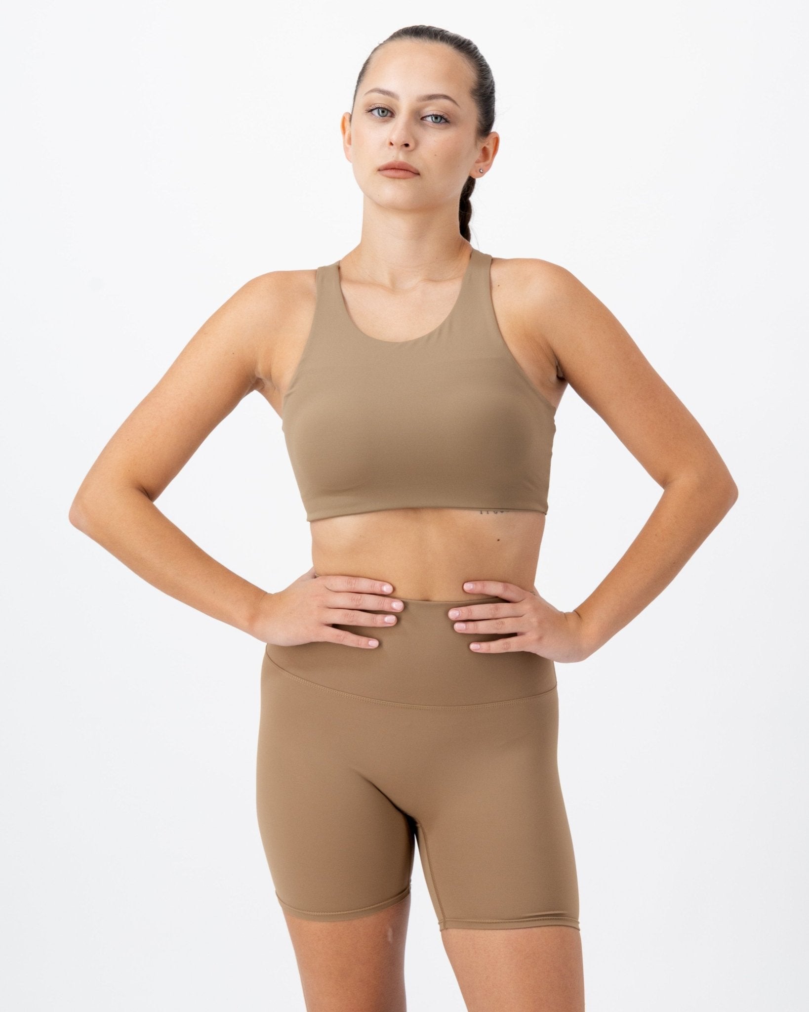 Rise Top | Caramel Jasper – women’s activewear by NAVA