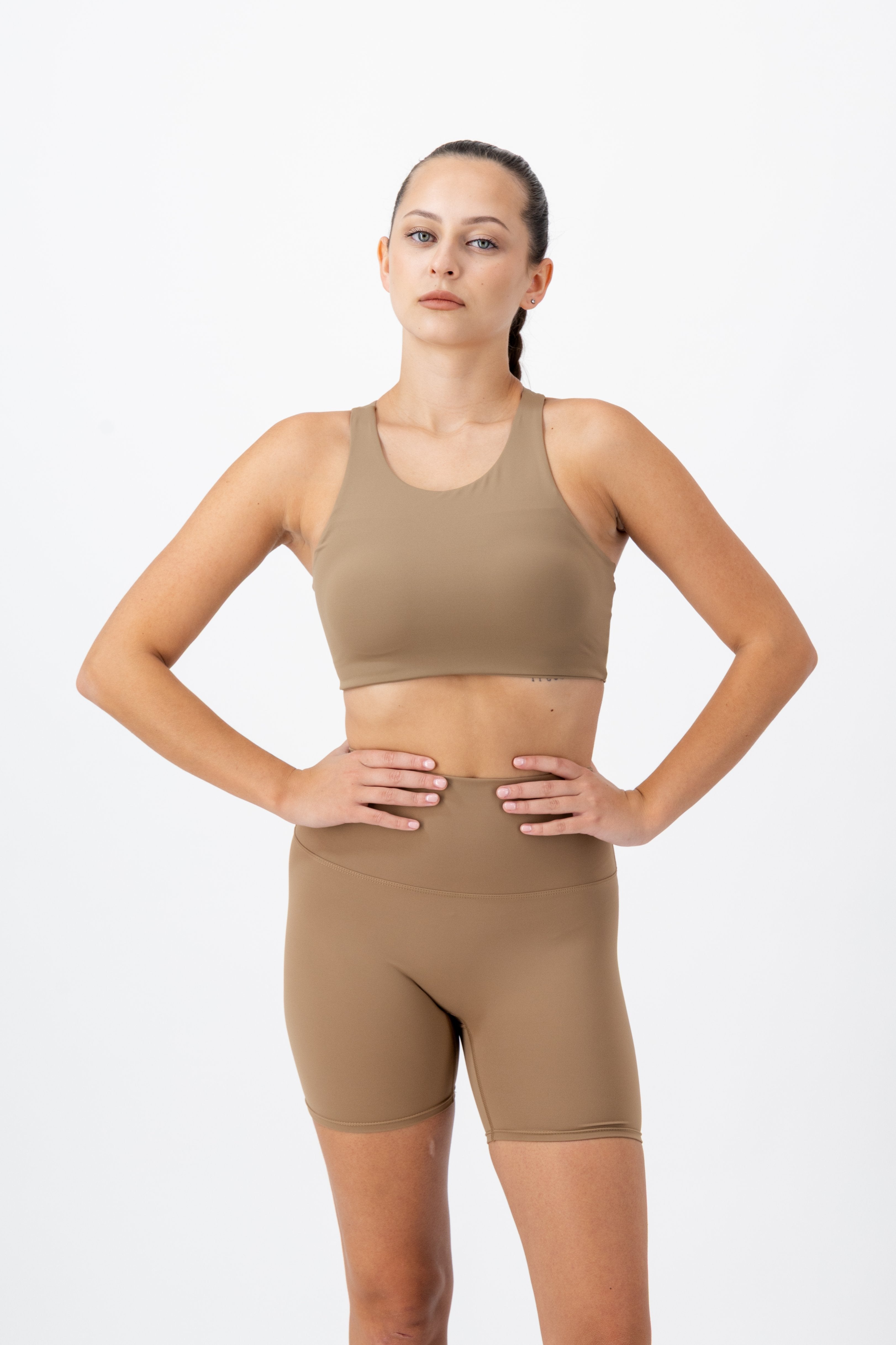 Rise Top | Caramel Jasper – women’s activewear by NAVA