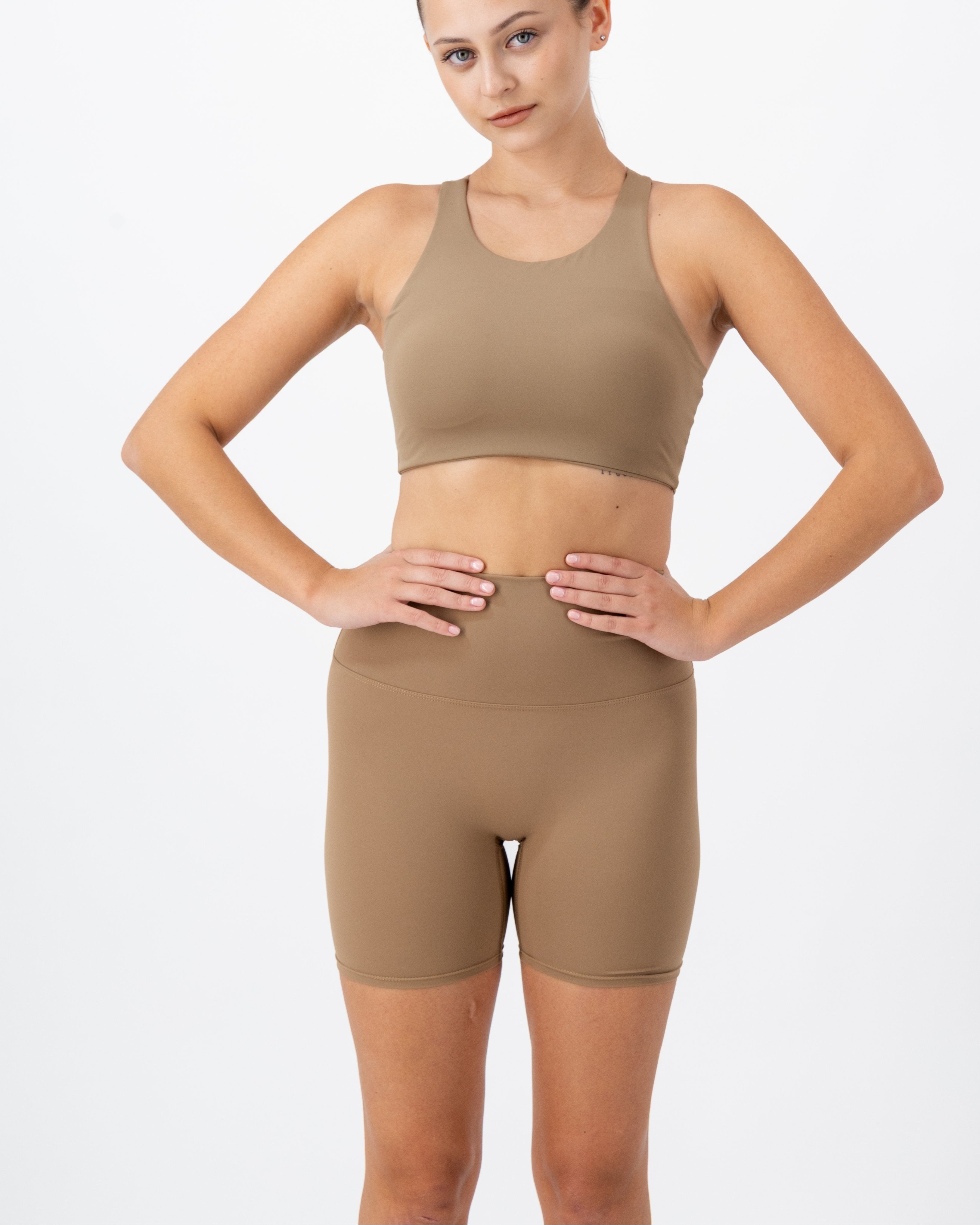 Rise Top | Caramel Jasper – women’s activewear by NAVA