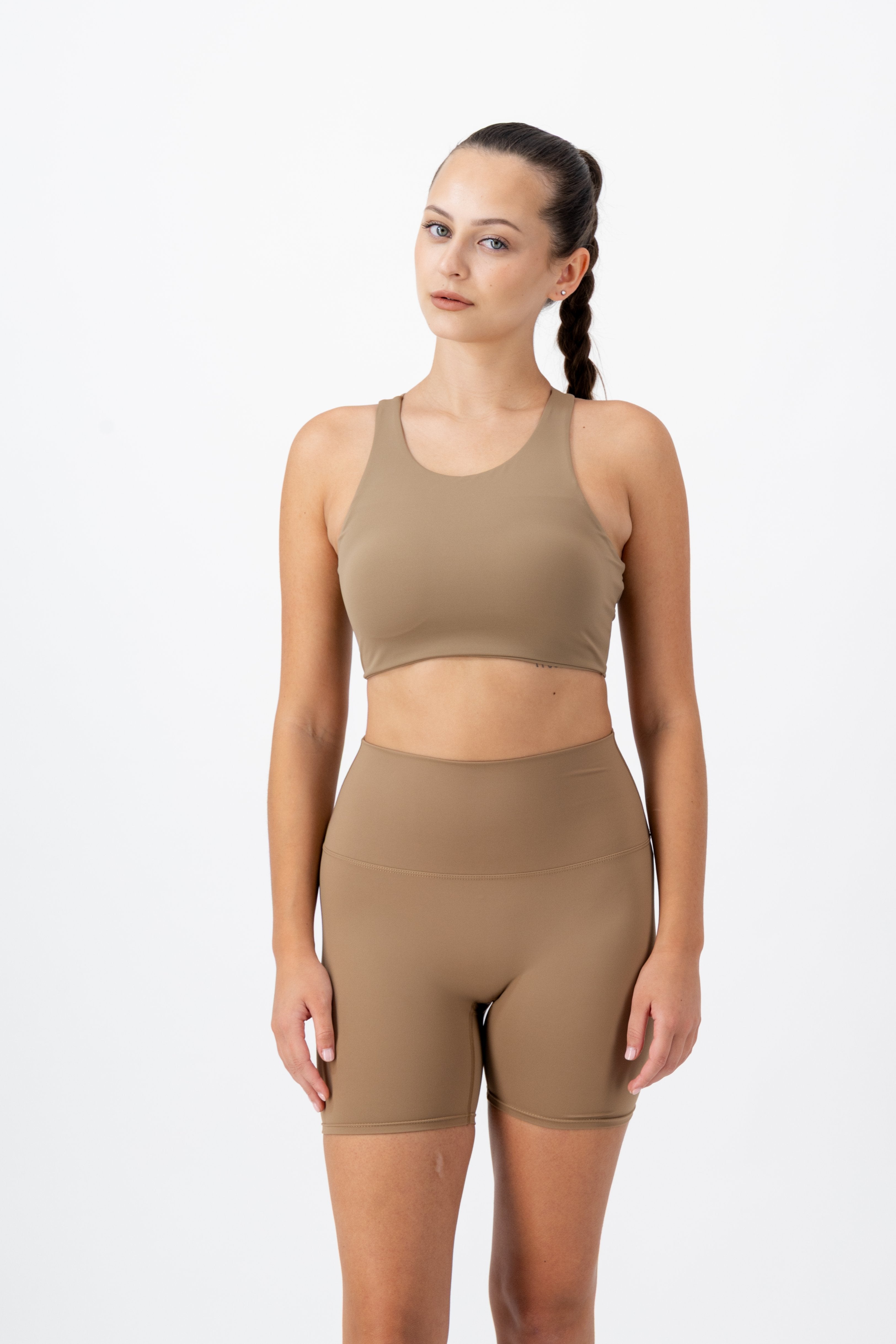 Rise Top | Caramel Jasper – women’s activewear by NAVA
