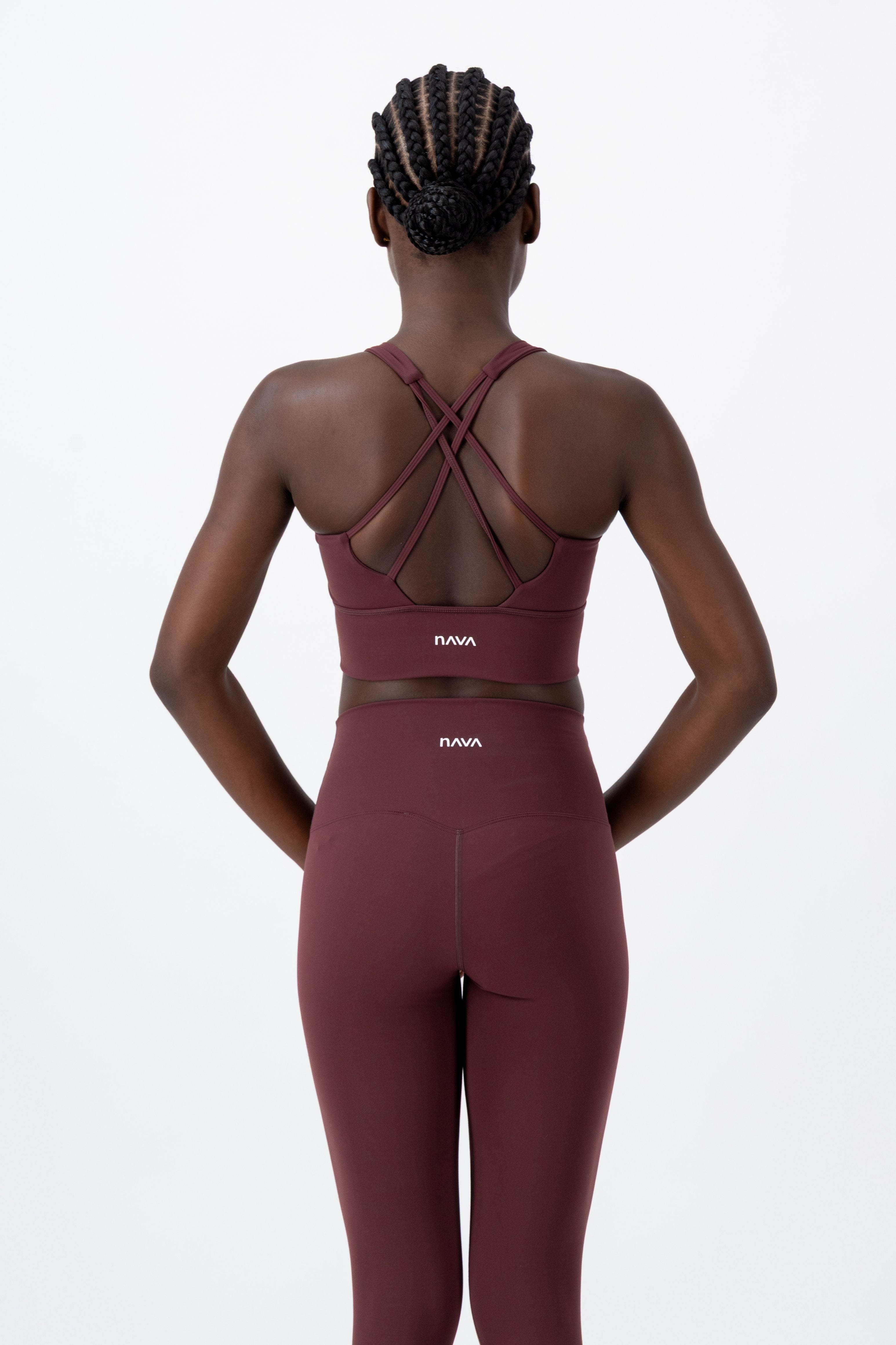 Solice Yoga Bra | Dark Garnet – women’s activewear by NAVA