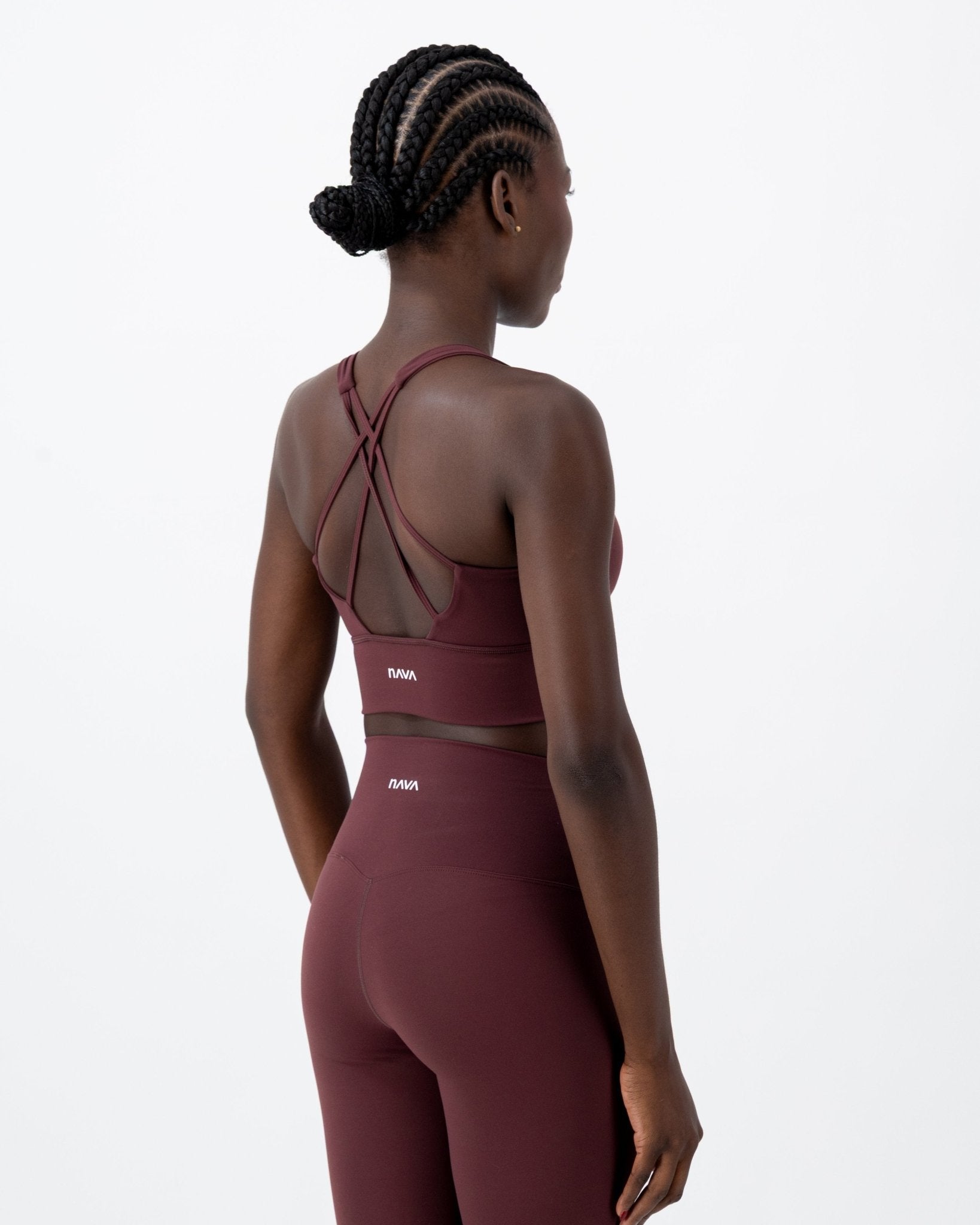 Solice Yoga Bra | Dark Garnet – women’s activewear by NAVA