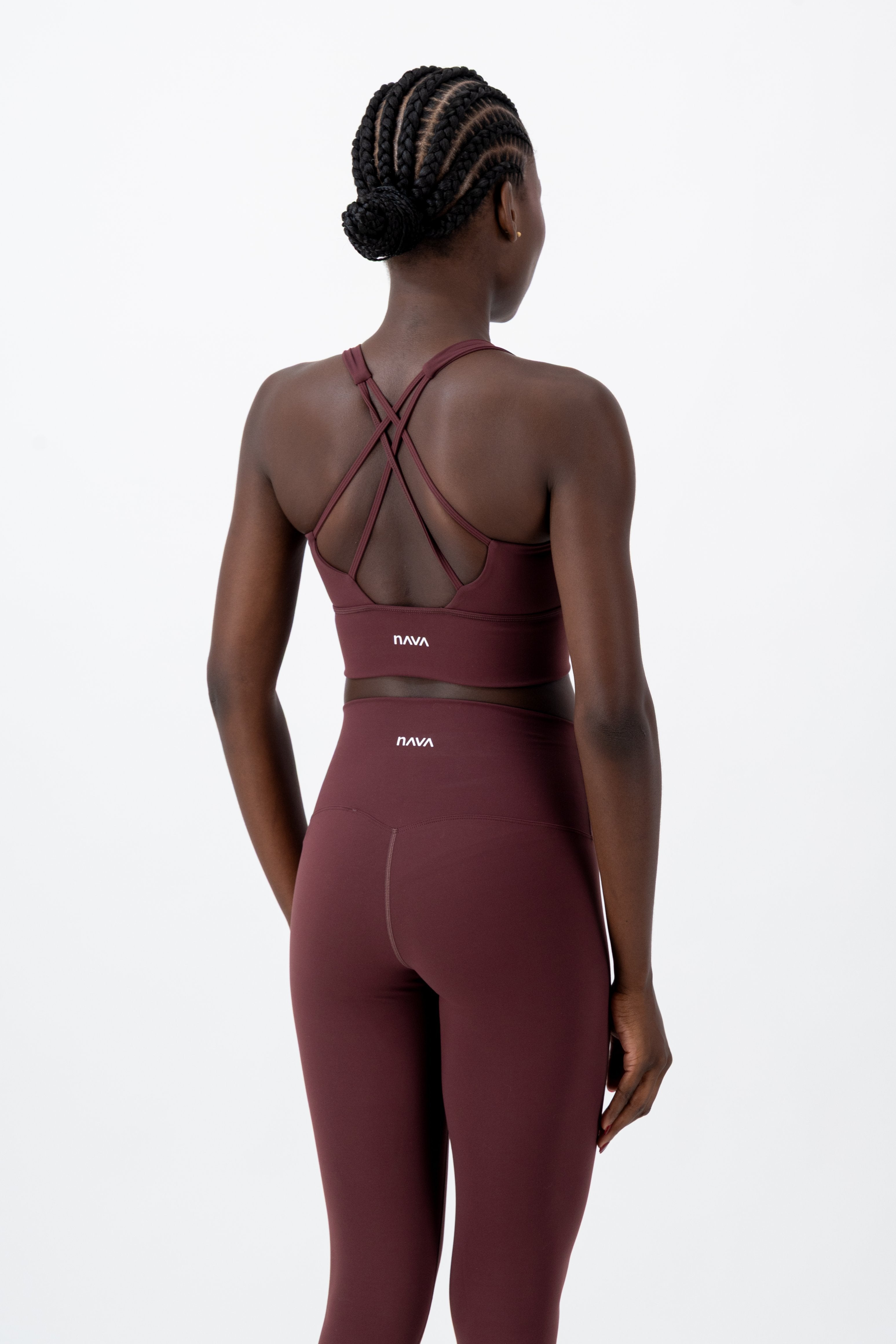 Solice Yoga Bra | Dark Garnet – women’s activewear by NAVA