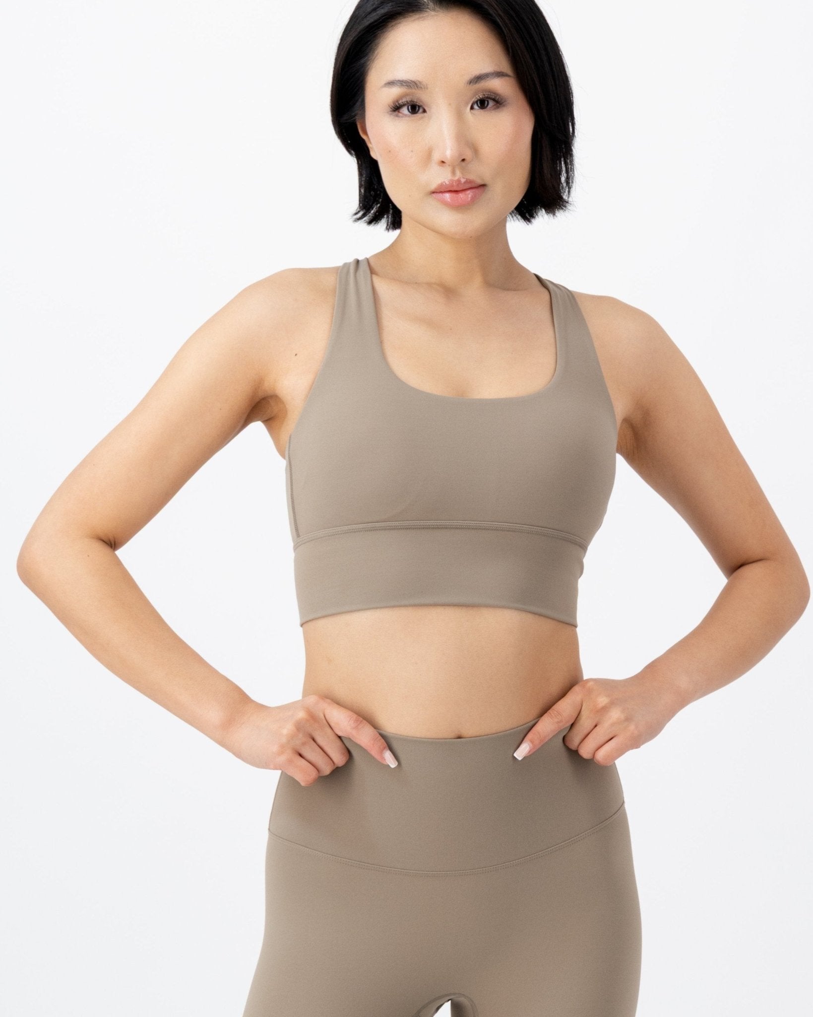 Solice Yoga Bra | Sandstone – women’s activewear by NAVA