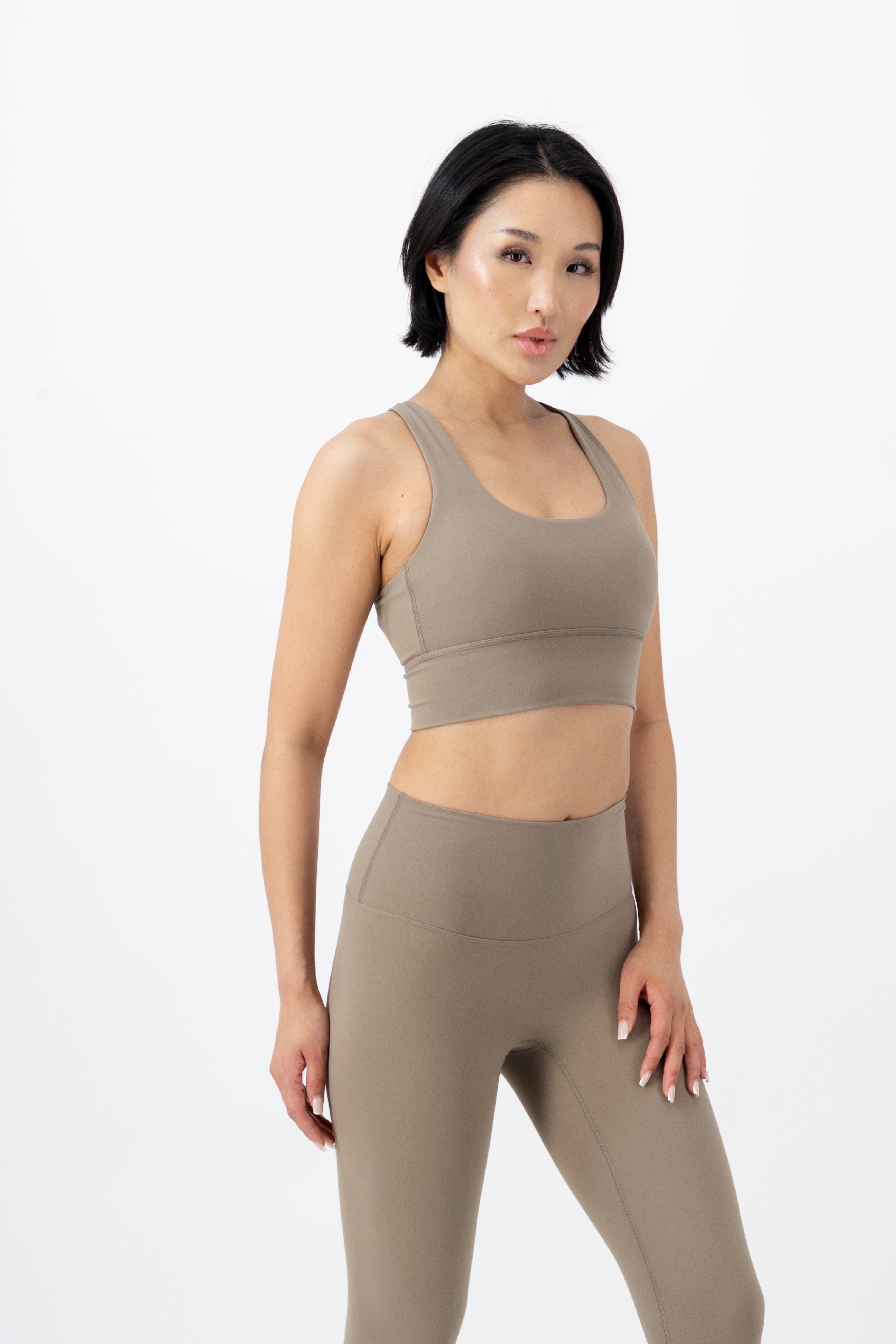 Solice Yoga Bra | Sandstone – women’s activewear by NAVA