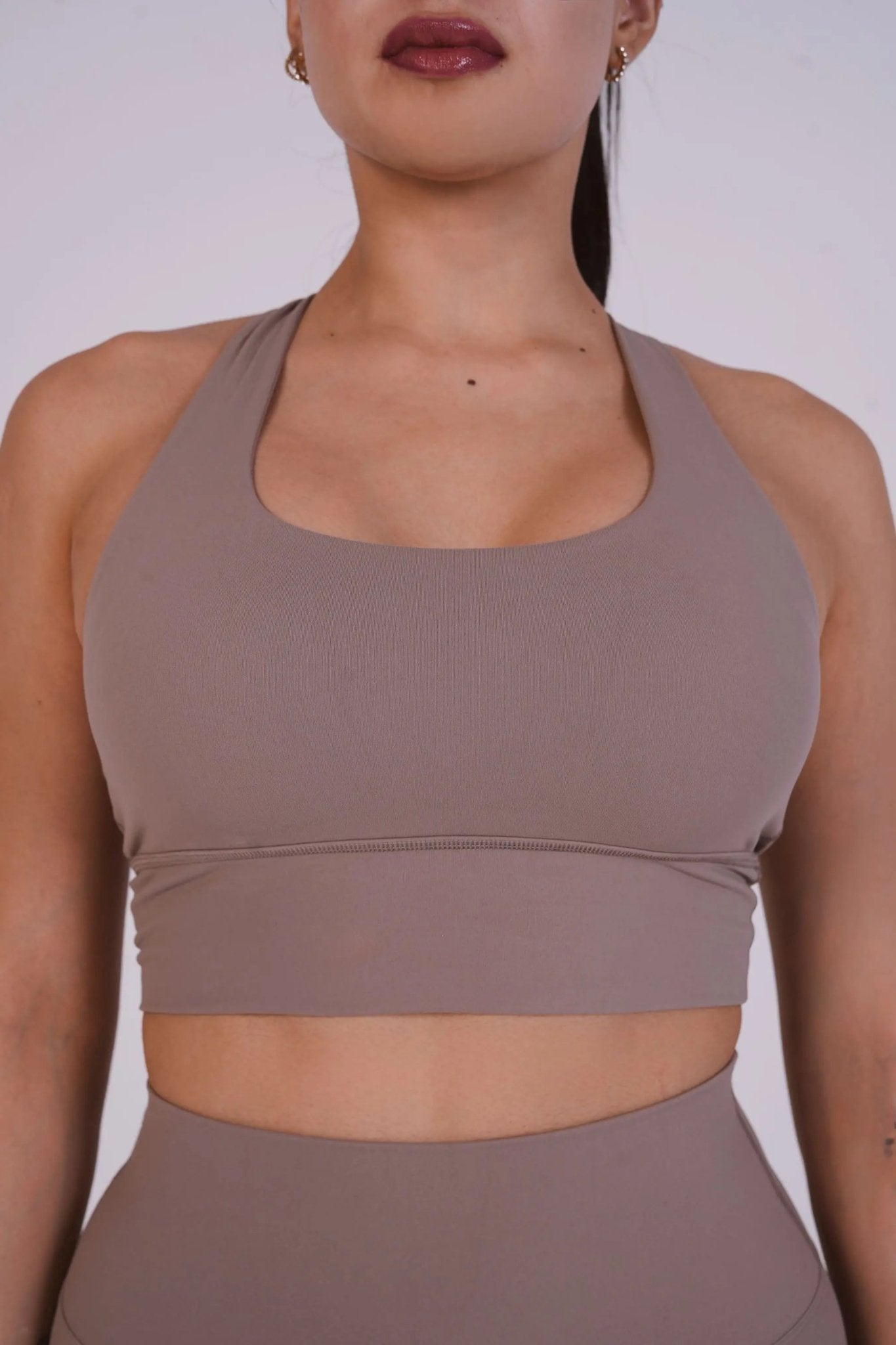 Solice Yoga Bra - Sandstone – women’s activewear by NAVA