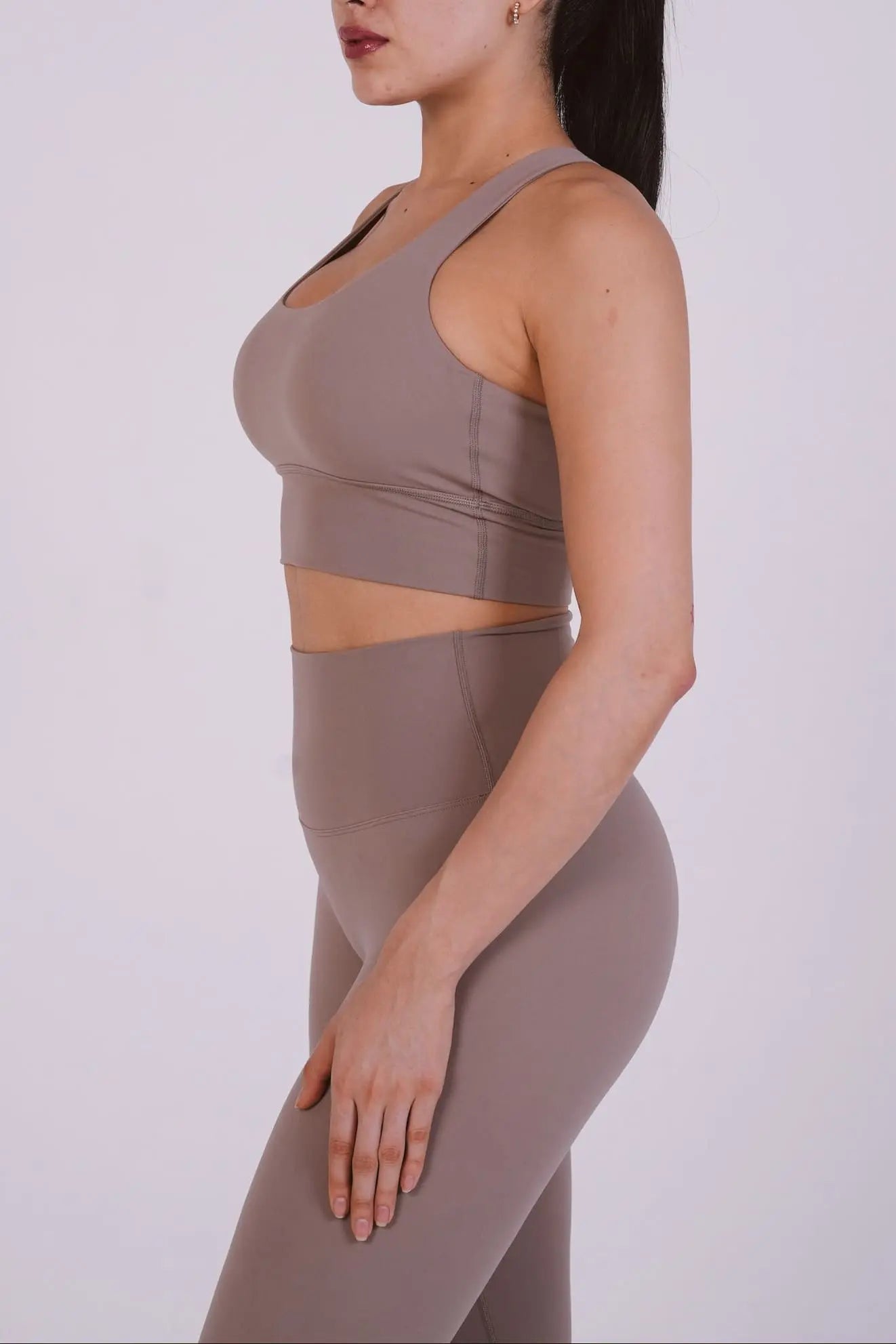 Solice Yoga Bra - Sandstone – women’s activewear by NAVA