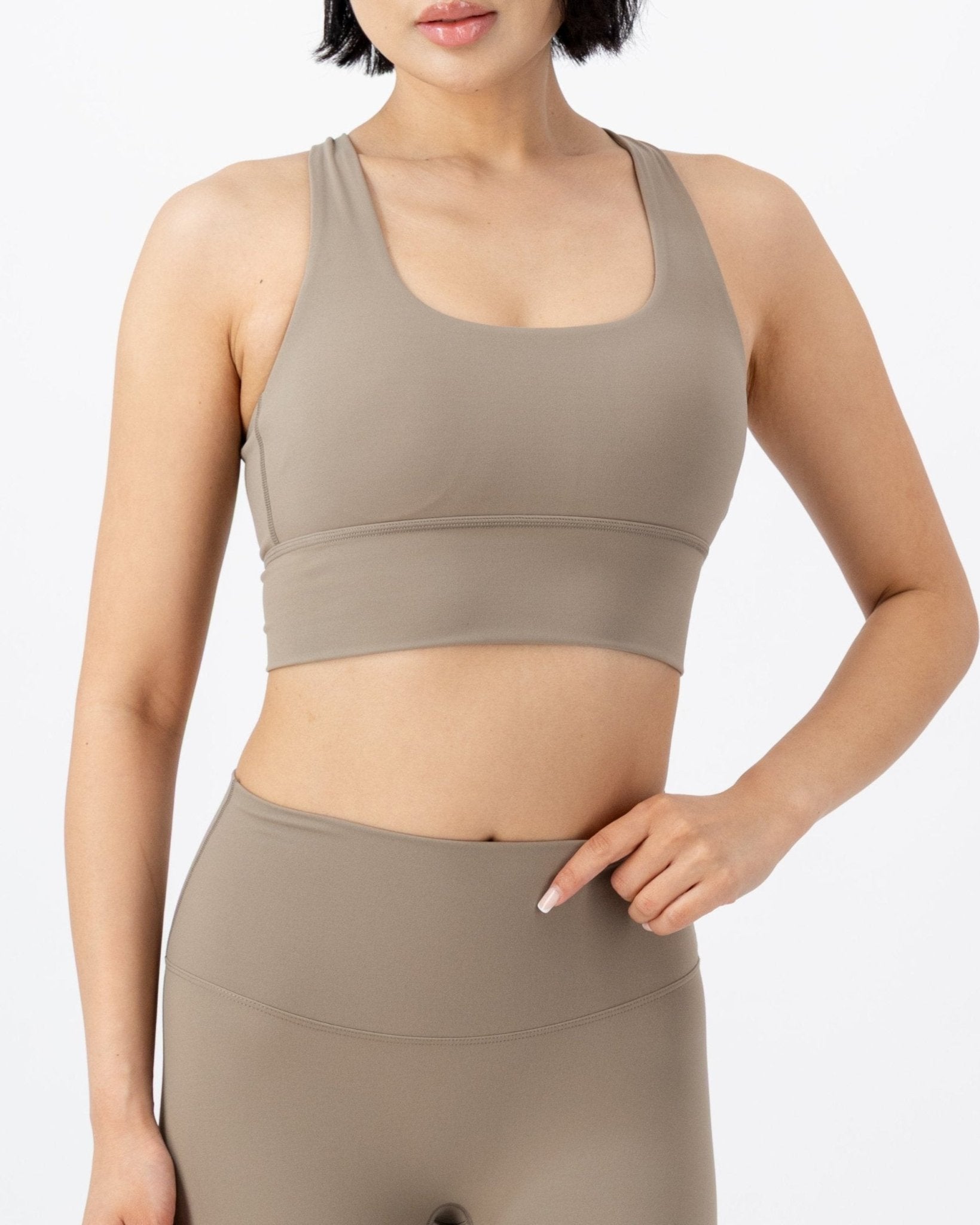 Solice Yoga Bra | Sandstone – women’s activewear by NAVA