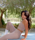 Solice Yoga Bra - Sandstone – women’s activewear by NAVA
