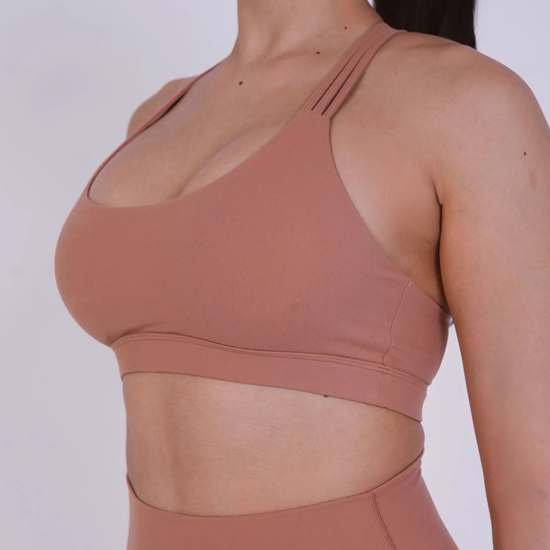 Streamline Bra – Peach Moonstone – women’s activewear by NAVA