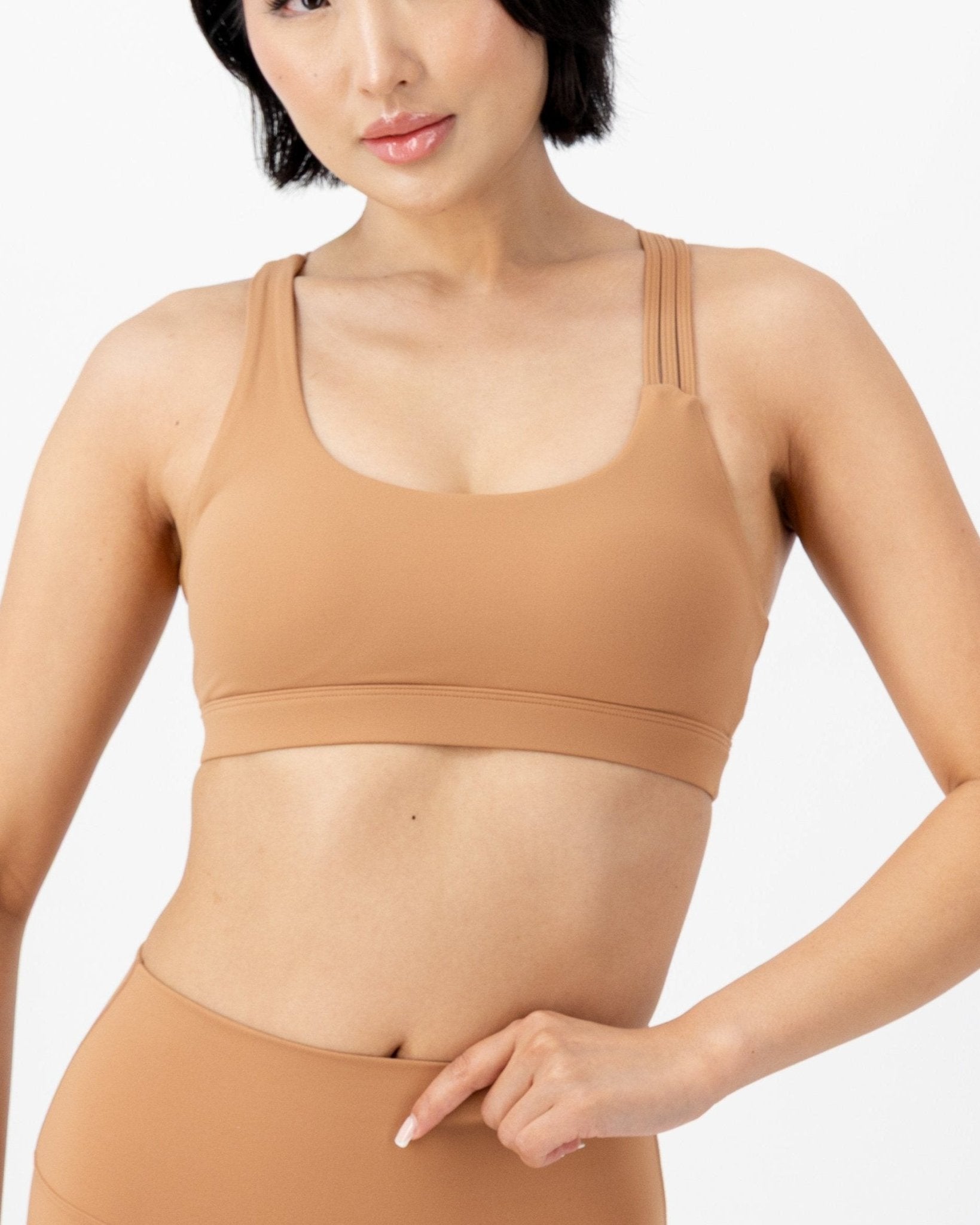 Streamline Sports Bra | Peach Moonstone – women’s activewear by NAVA