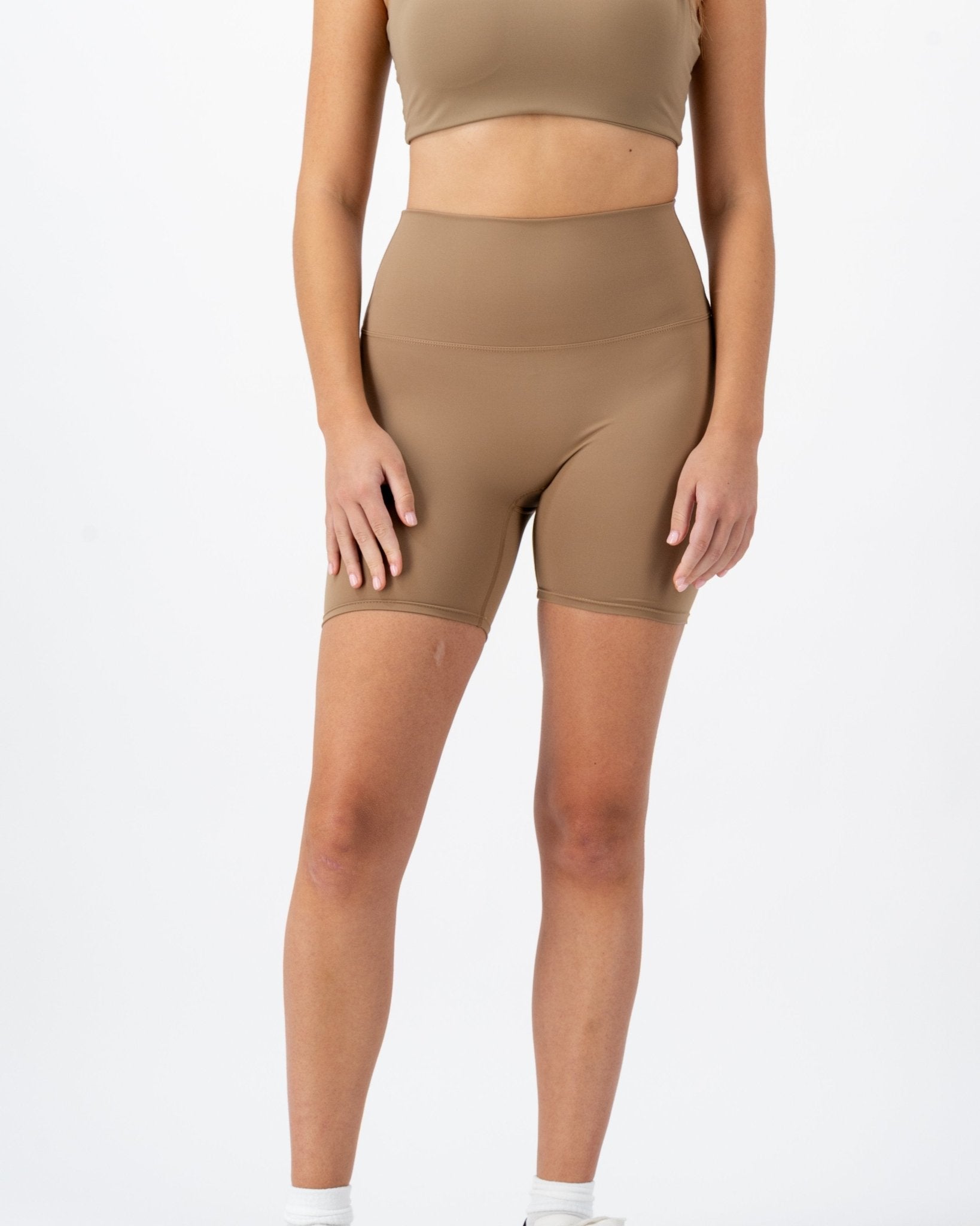 Stride Shorts | Caramel Jasper – women’s activewear by NAVA
