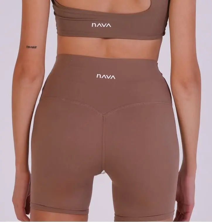 Stride Shorts - Caramel Jasper – women’s activewear by NAVA