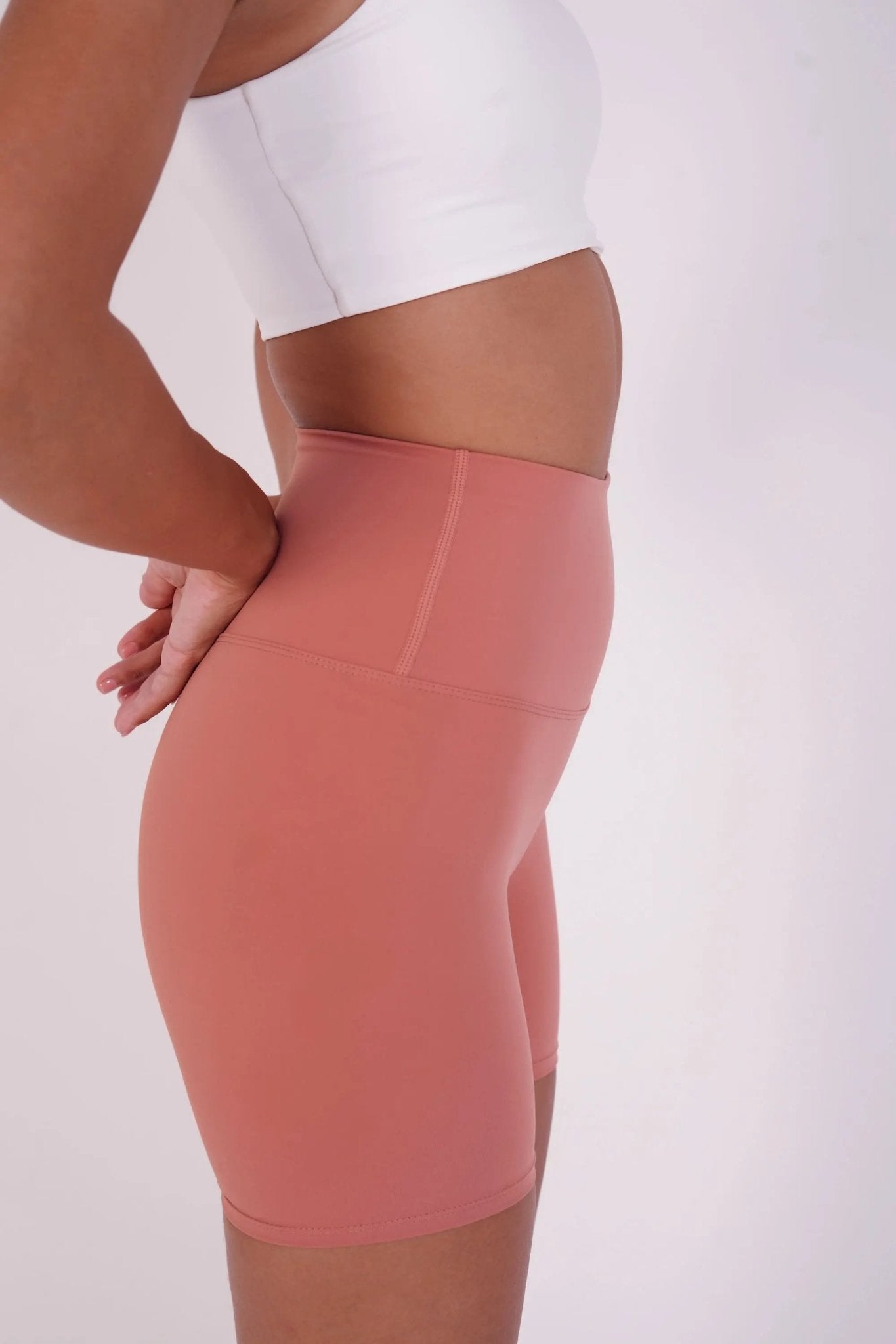 Stride Shorts – Rose Quartz – women’s activewear by NAVA